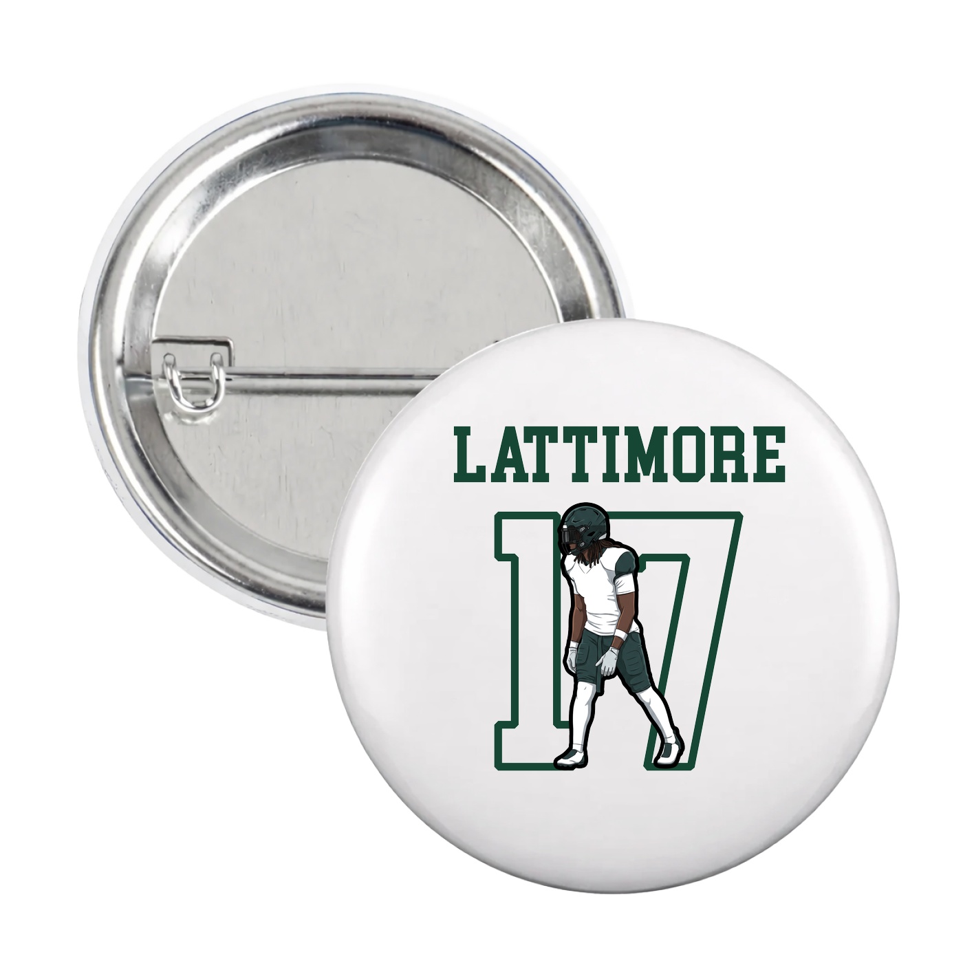 Game Day Button — Shirsey in White