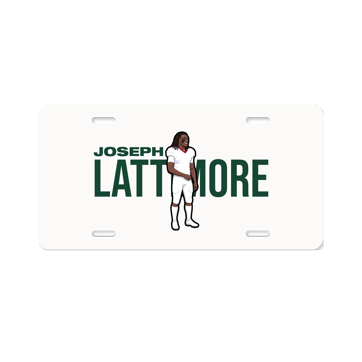License Plate — Player Name in Classic