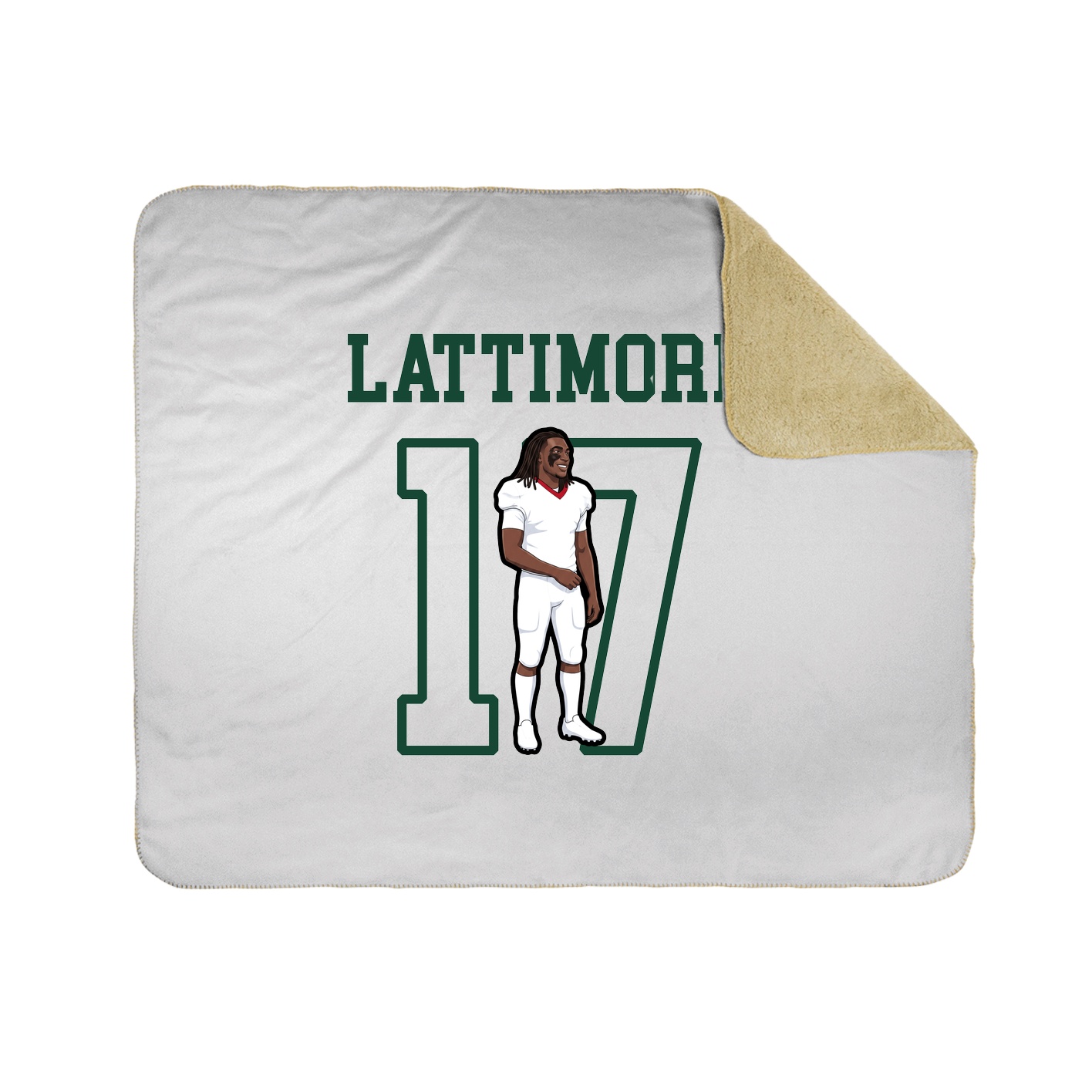Throw Blanket — Shirsey in White