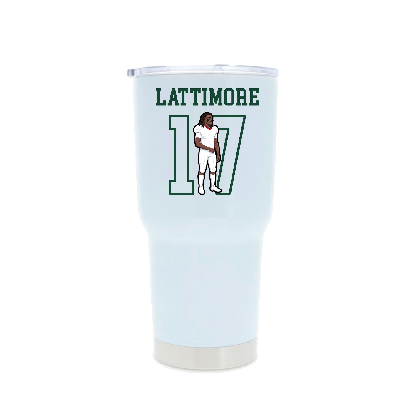 30oz Stainless Steel Tumbler — Shirsey in White