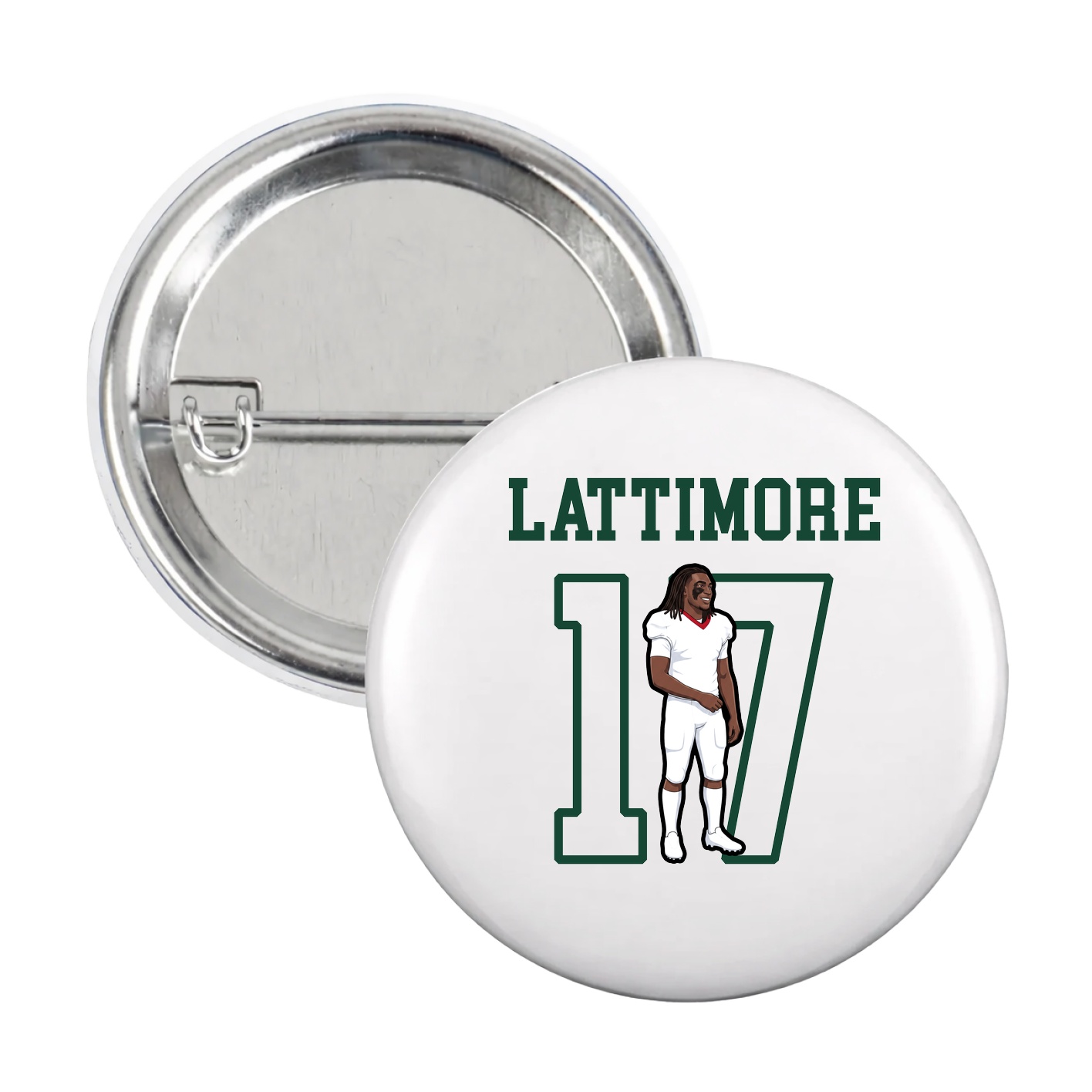 Game Day Button — Shirsey in White
