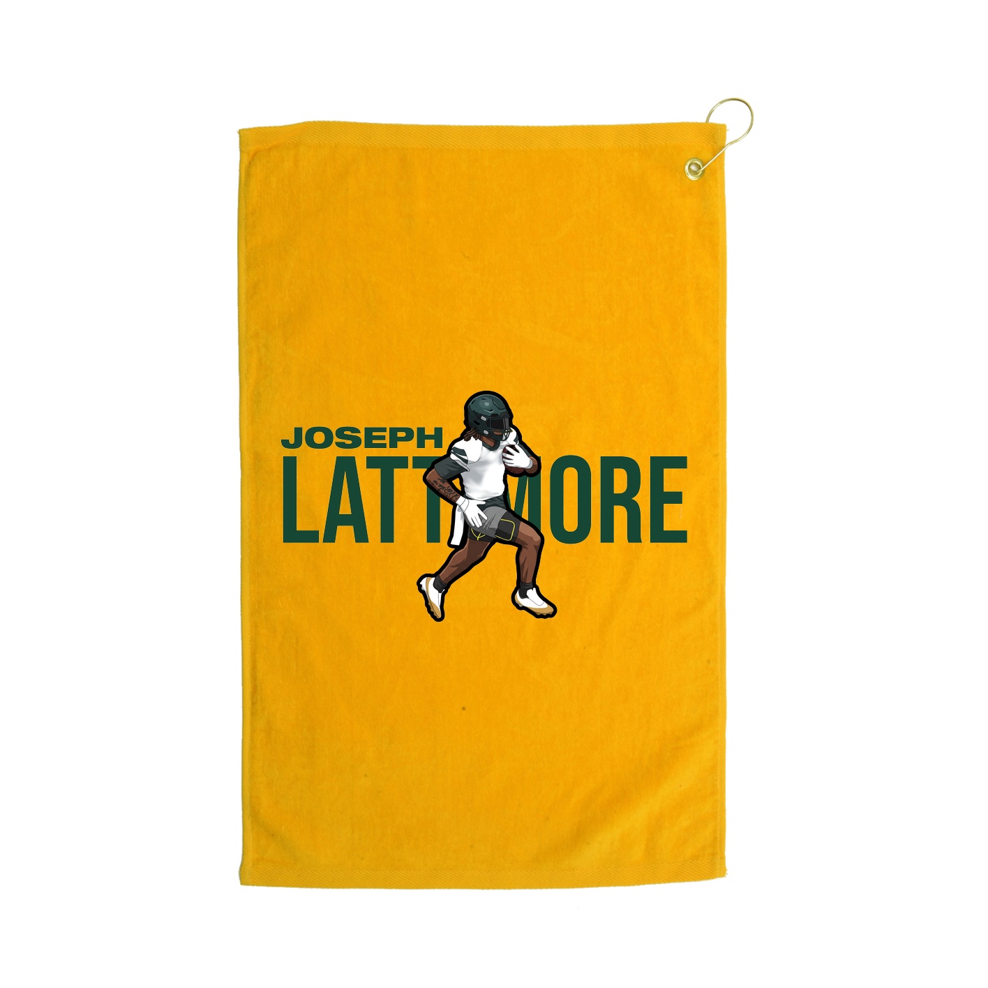 Golf Towel — Player Name in Gold