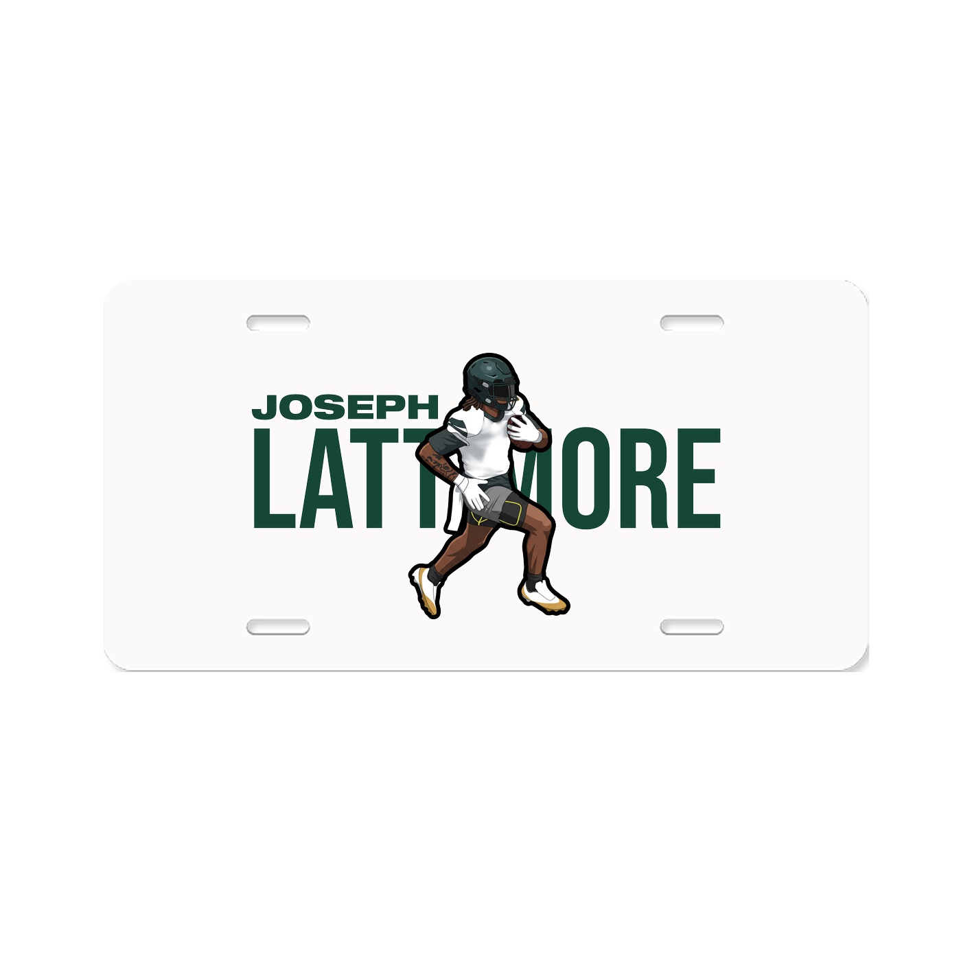 License Plate — Player Name in Classic