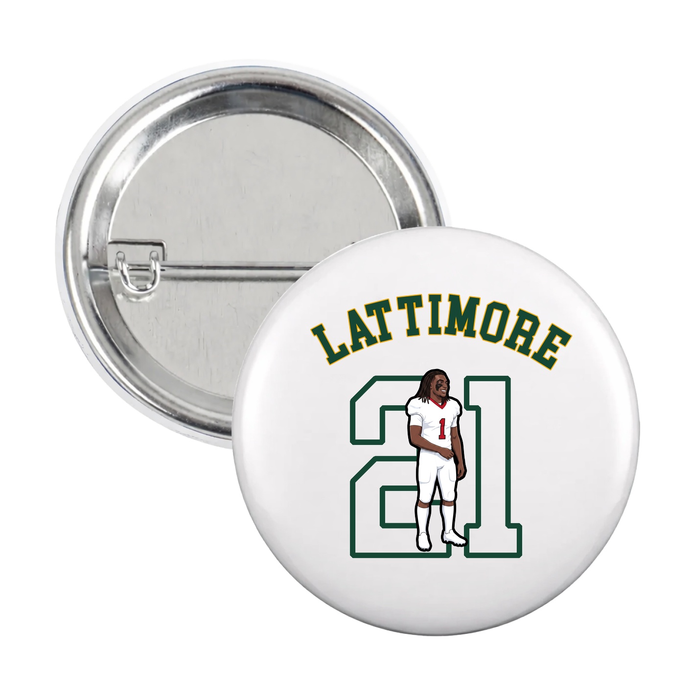 Game Day Button — Shirsey Arch in White