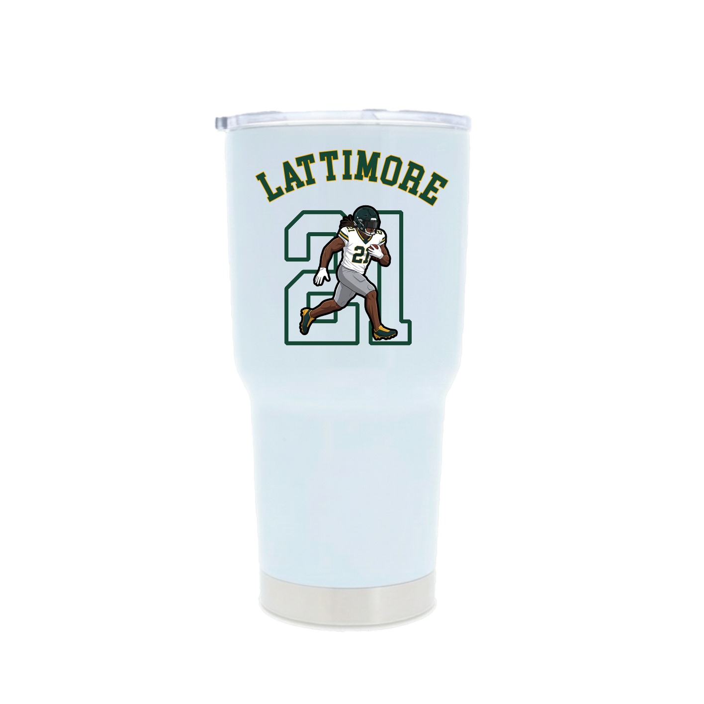30oz Stainless Steel Tumbler — Shirsey Arch in White