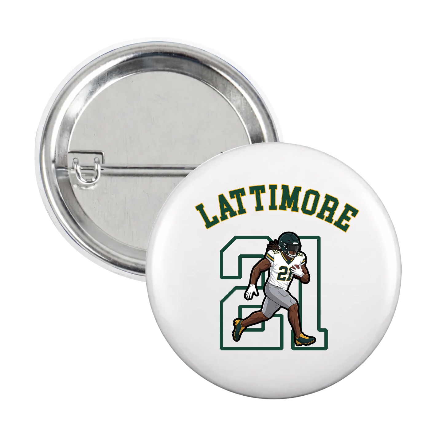 Game Day Button — Shirsey Arch in White