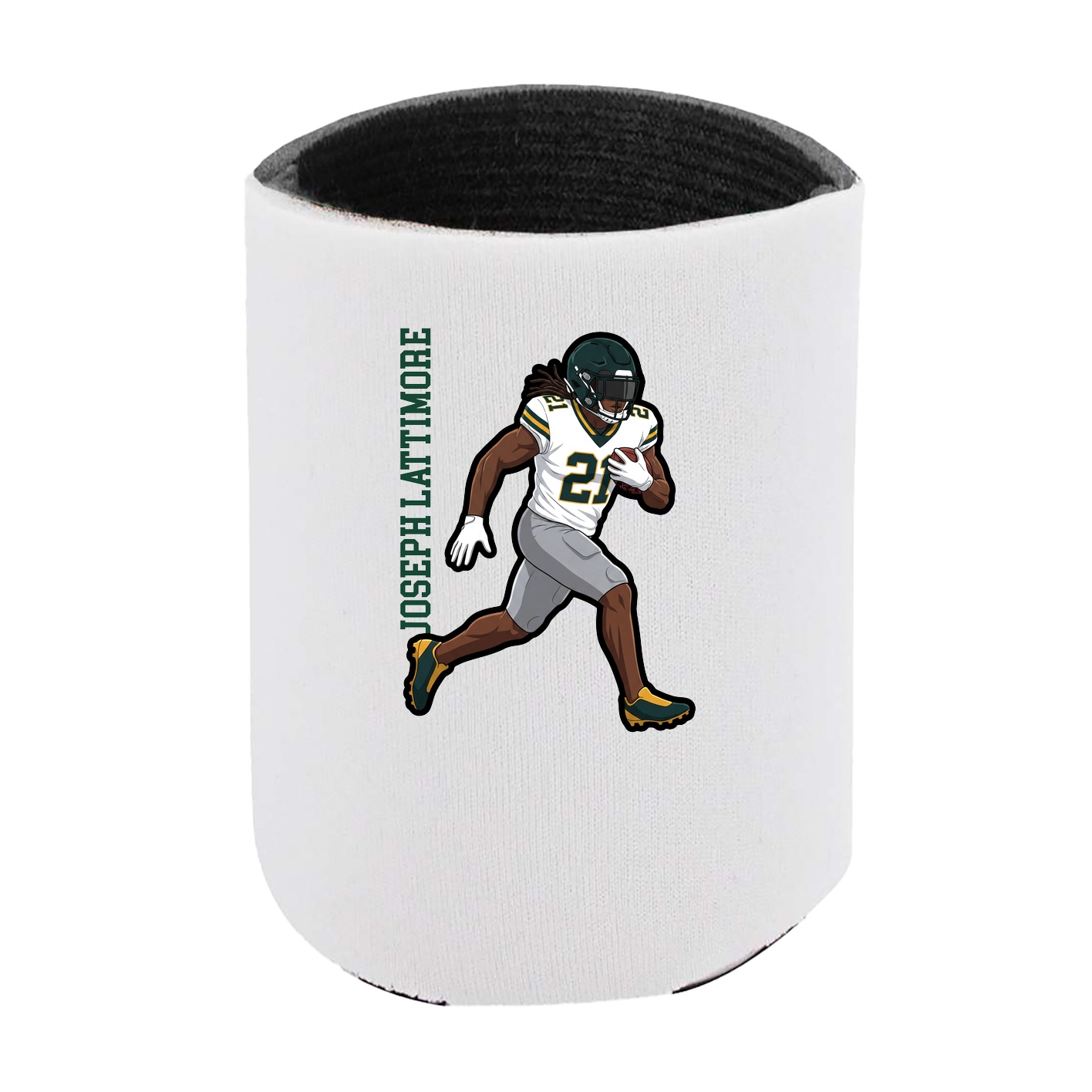 Can Holder — Name Vertical in White