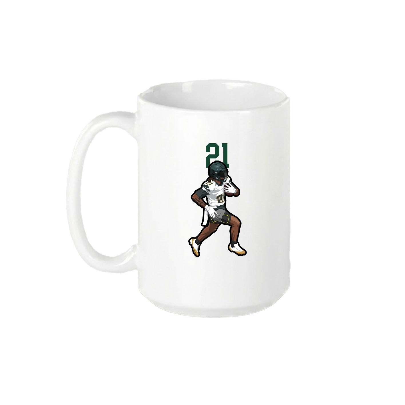 15oz Coffee Mug — Number Top in White
