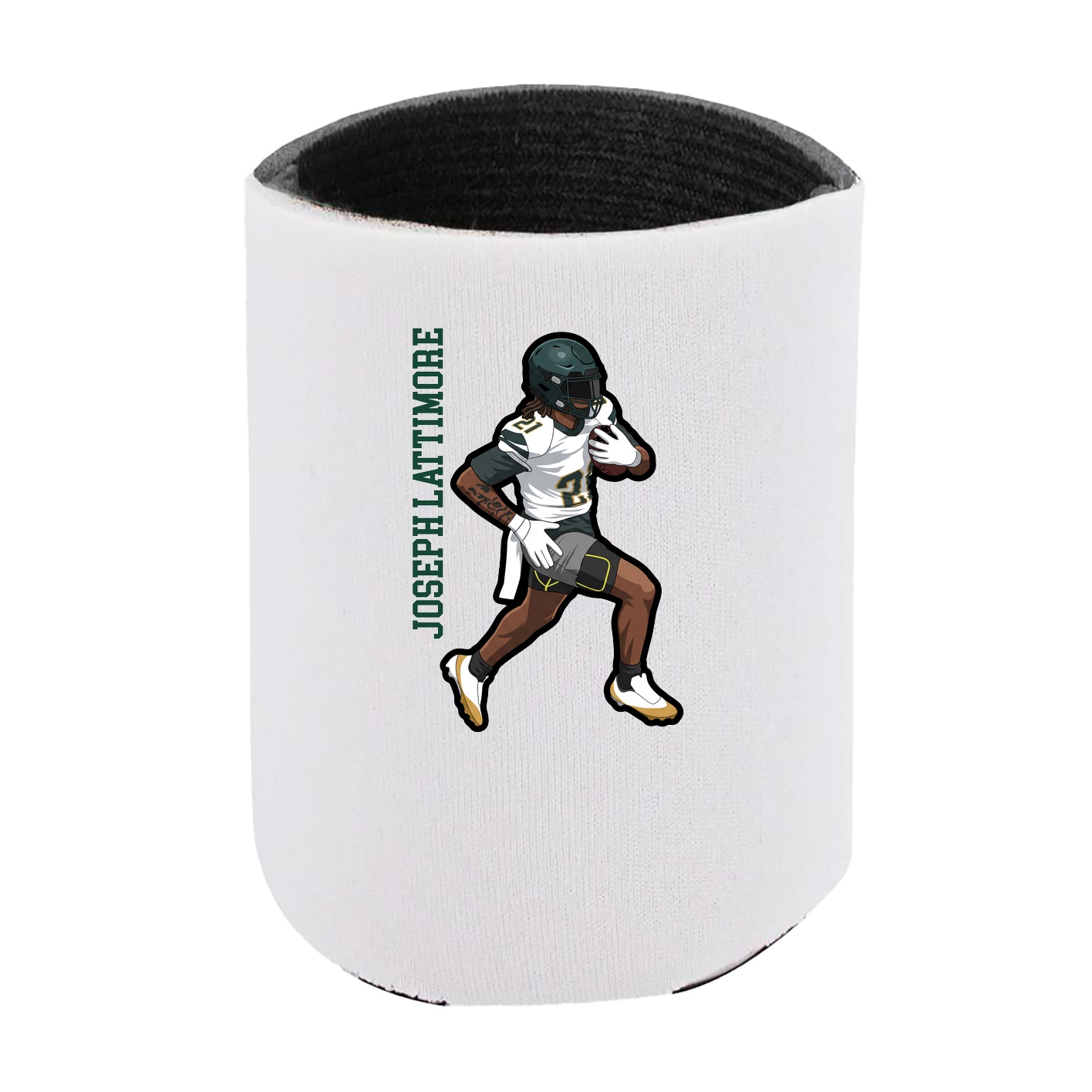 Can Holder — Name Vertical in White