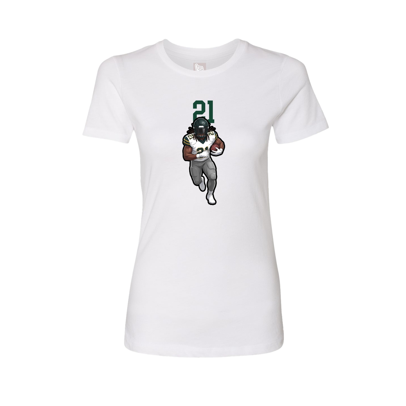 Womens Tee — Number Top in White