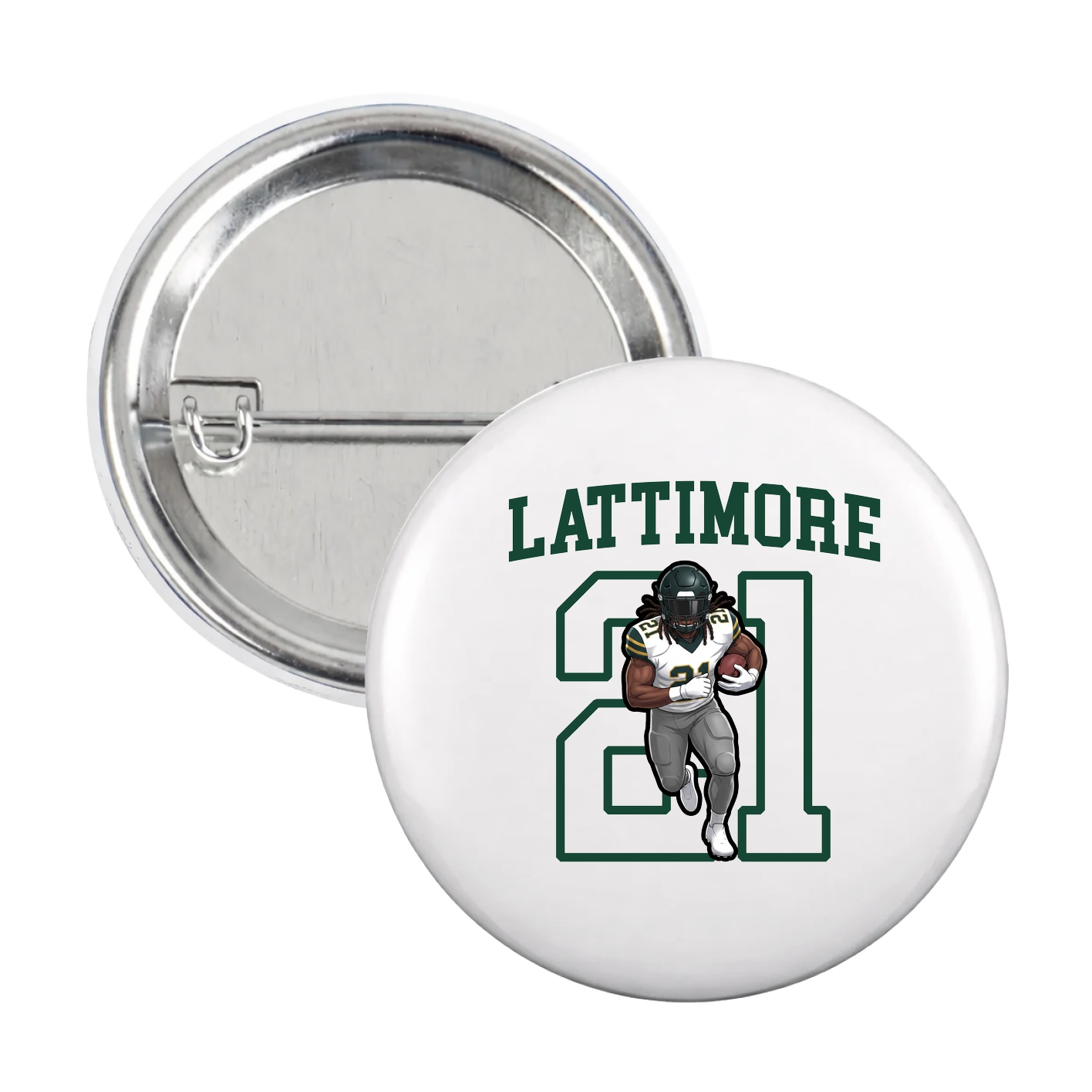 Game Day Button — Shirsey in White