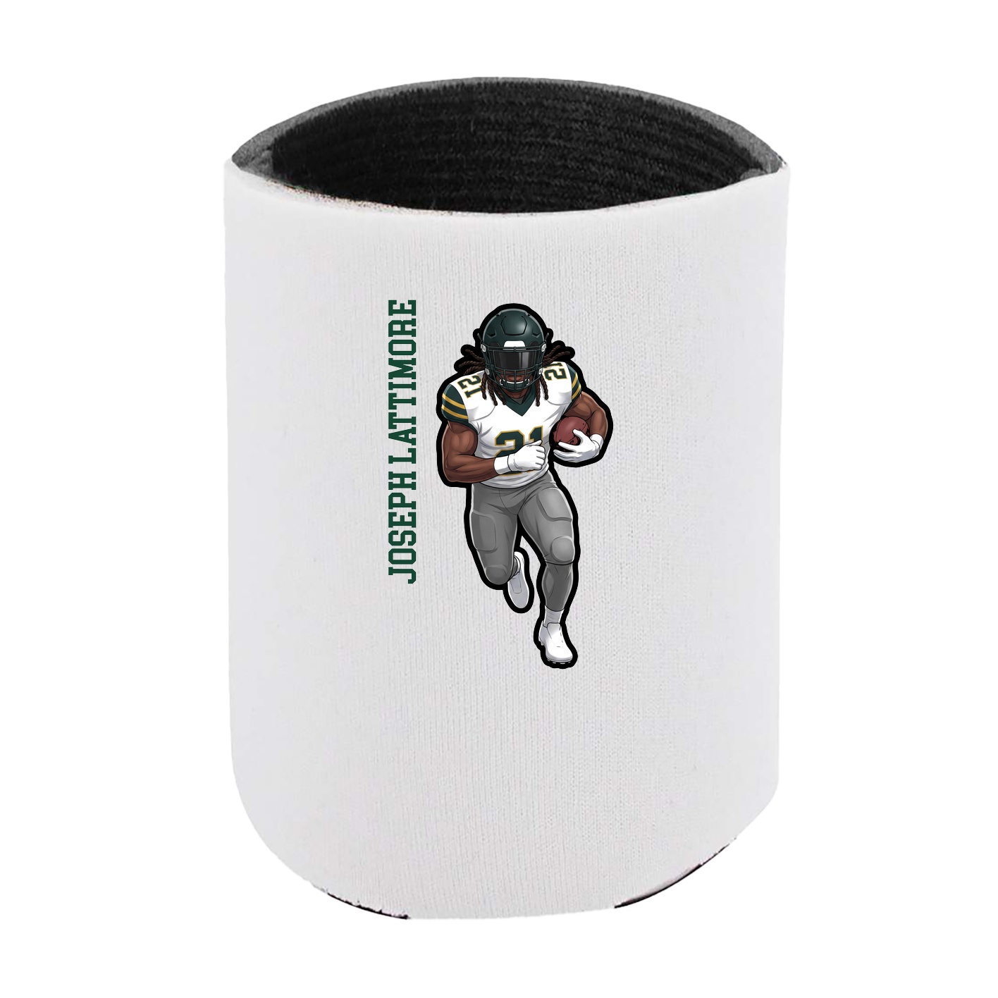 Can Holder — Name Vertical in White