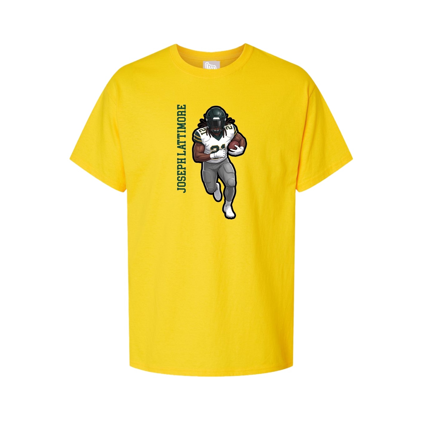 Tee — Name Vertical in Gold