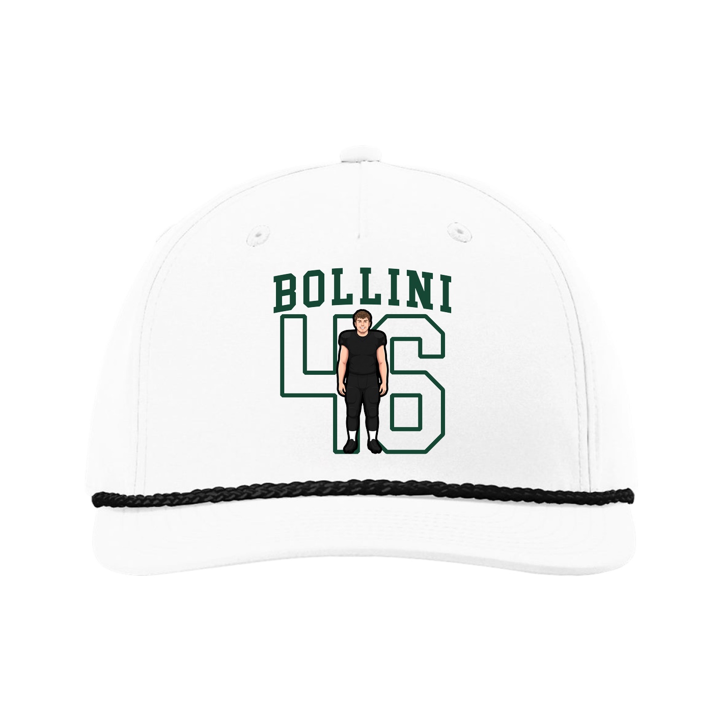 Five-Panel Classic Rope Cap — Shirsey in White