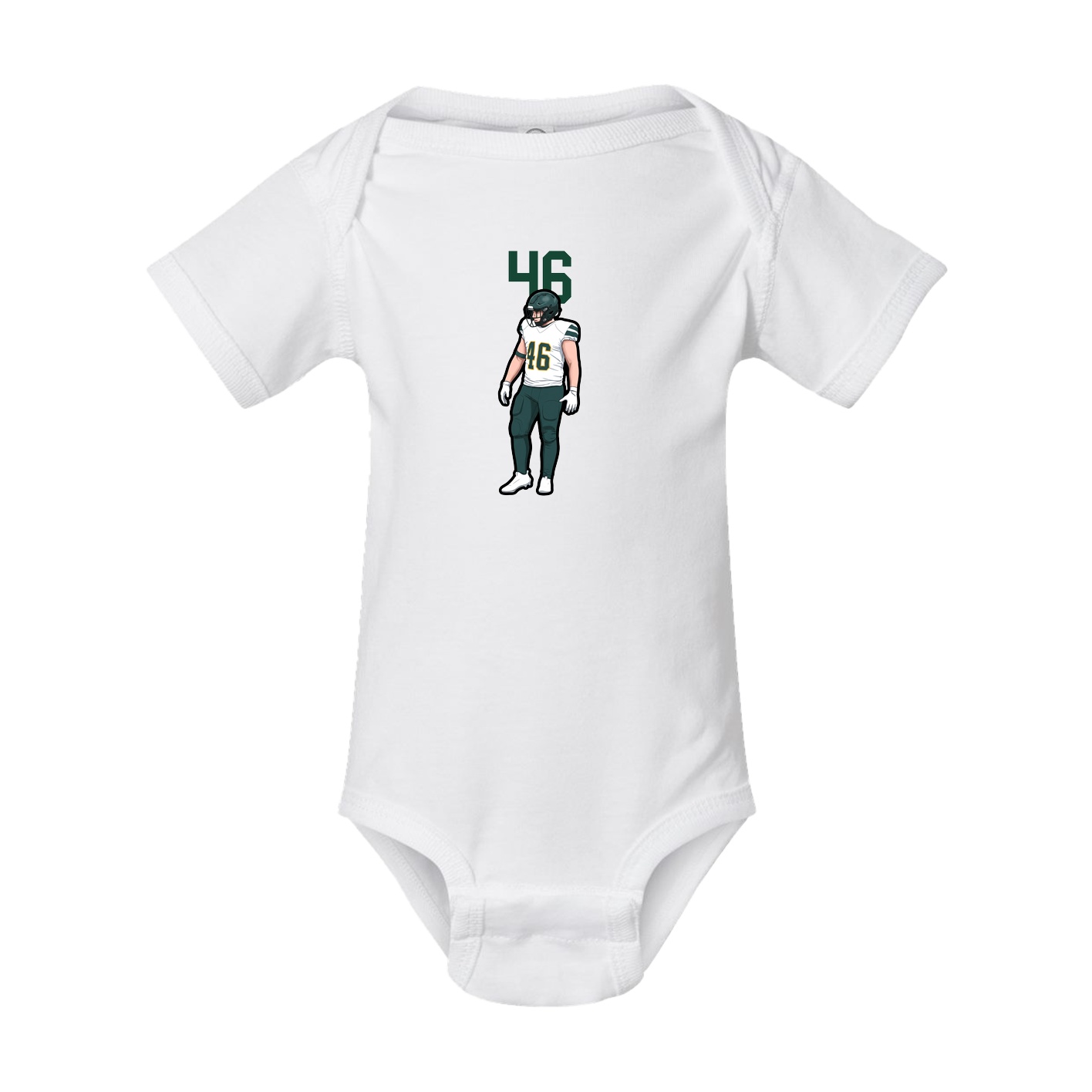 Baby Onesie — Number Top in White