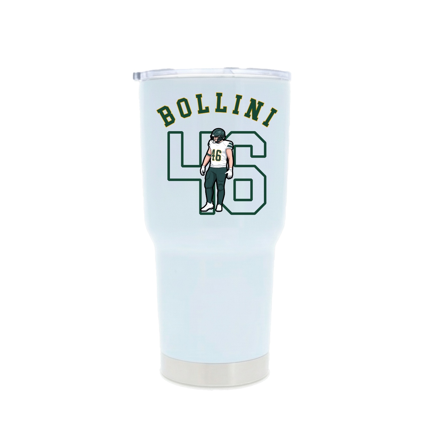 30oz Stainless Steel Tumbler — Shirsey Arch in White