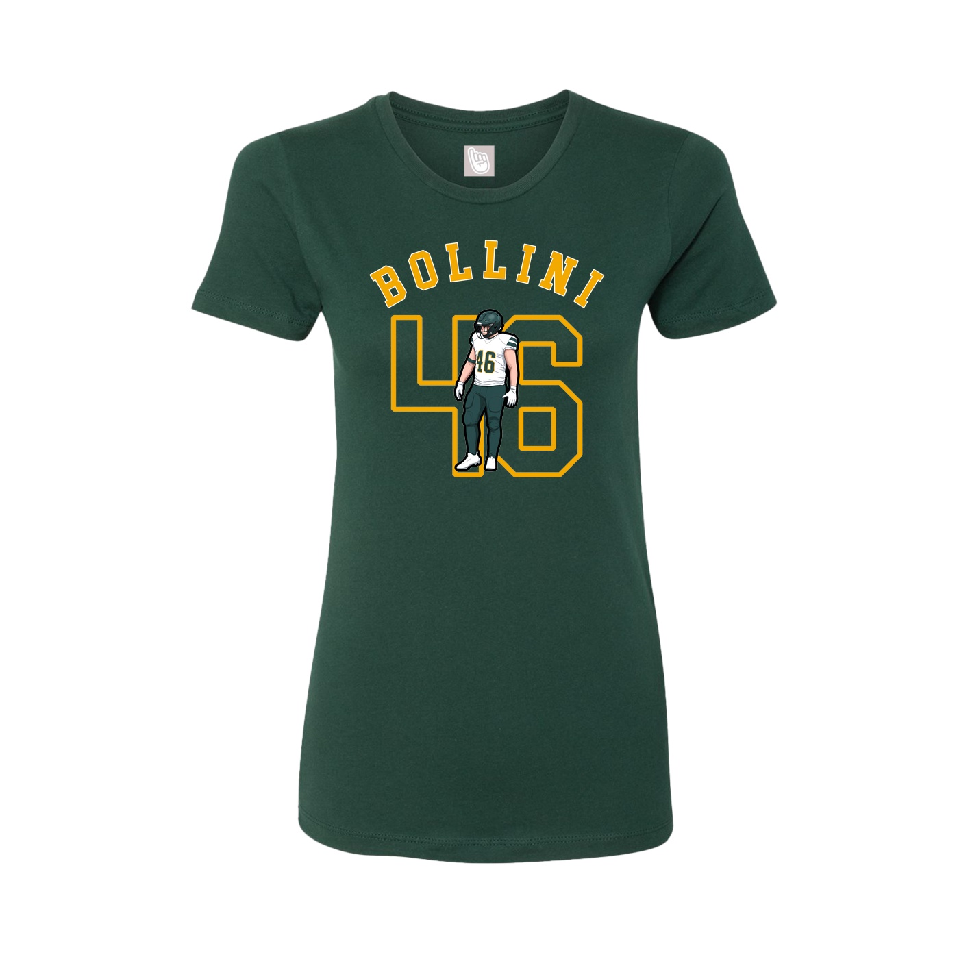Fitted Women's Tee — Shirsey Arch in Green