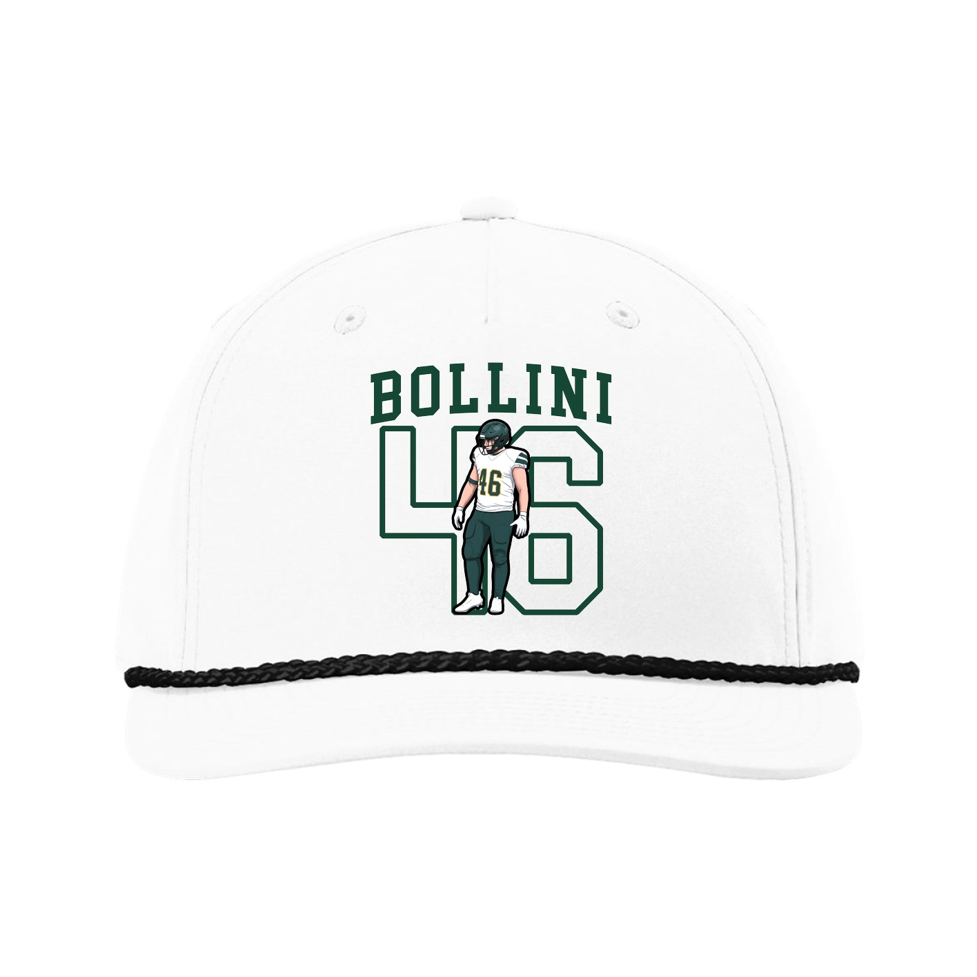 Five-Panel Classic Rope Cap — Shirsey in White
