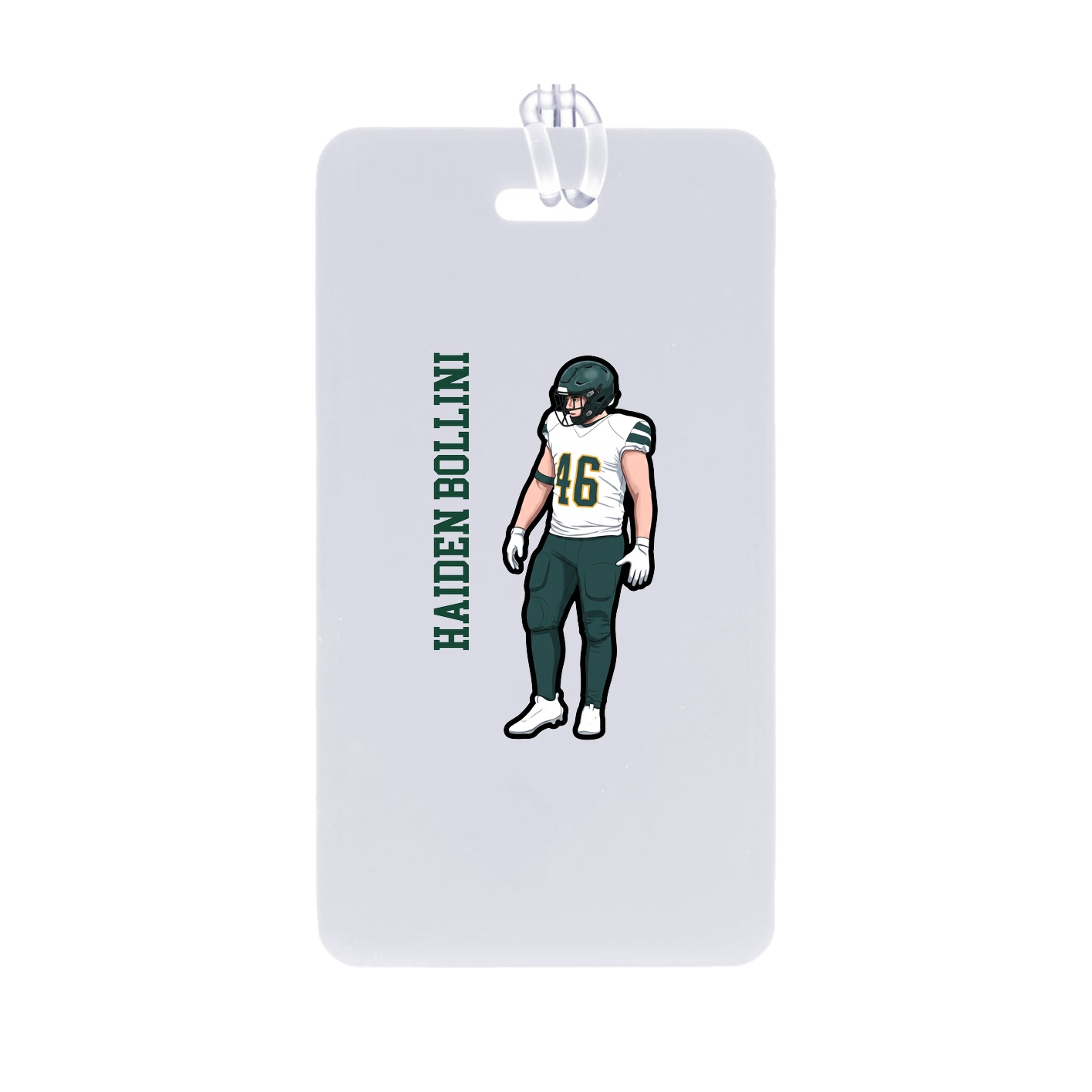 Bag Tag — Name Vertical in Classic