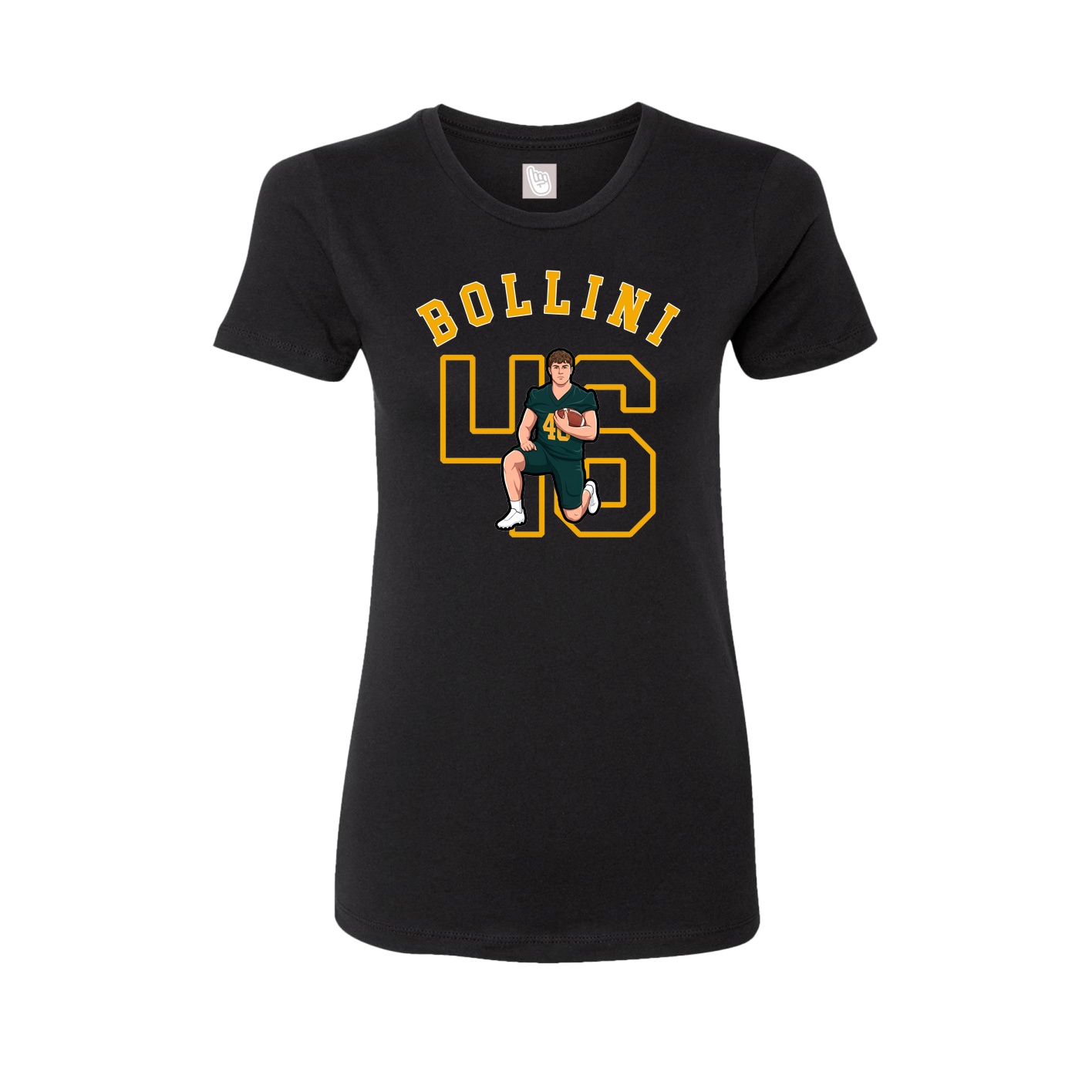 Fitted Women's Tee — Shirsey Arch in Black