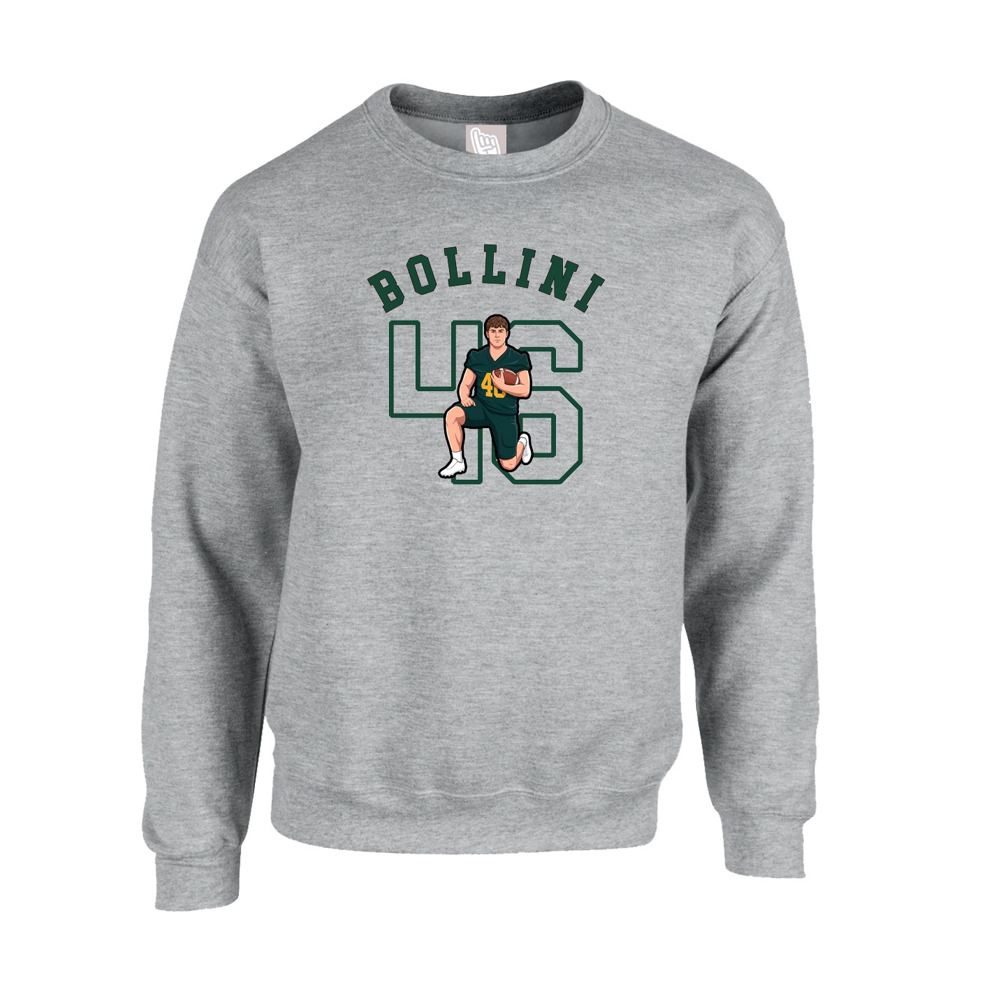 Fleece Crew — Shirsey Arch in Grey