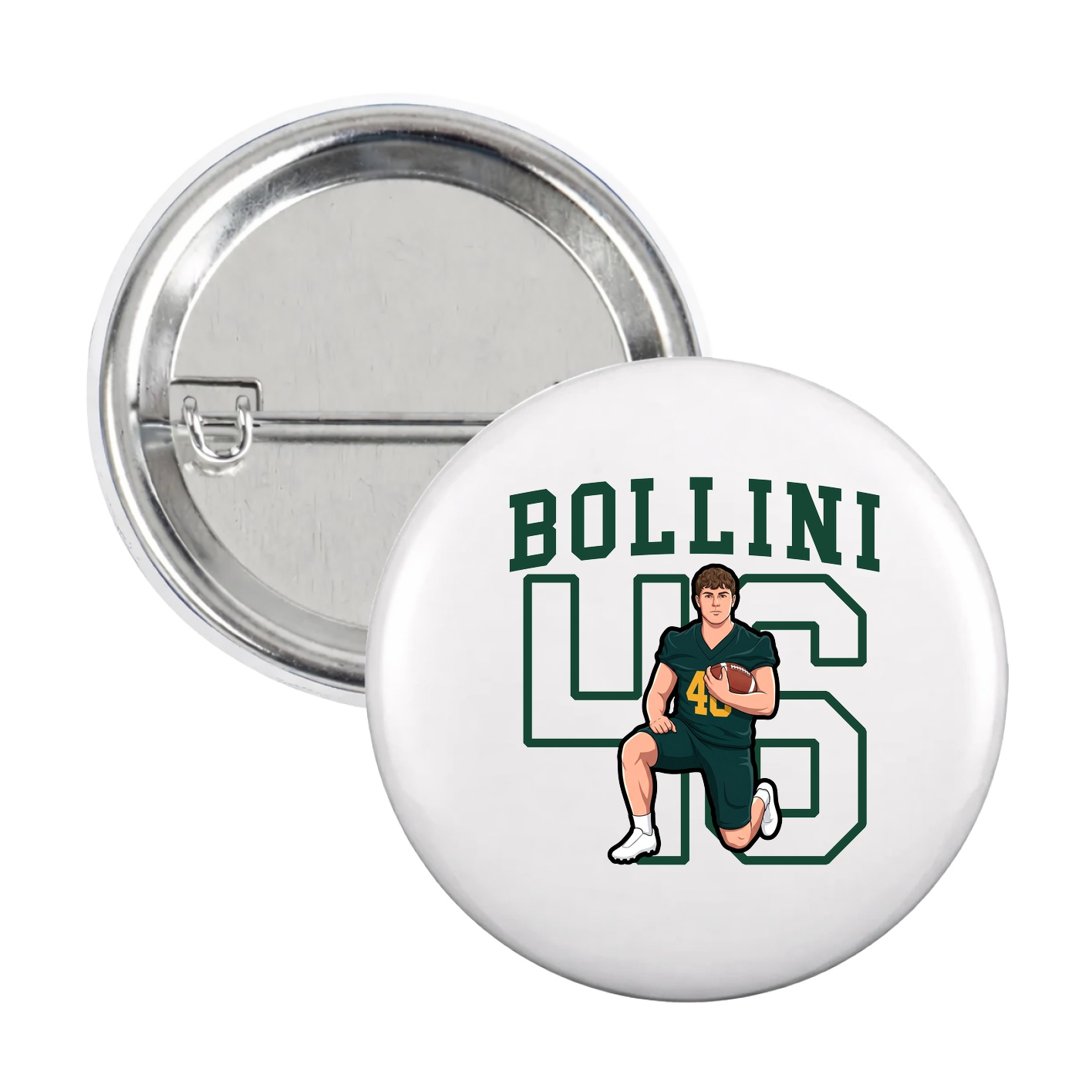Game Day Button — Shirsey in White
