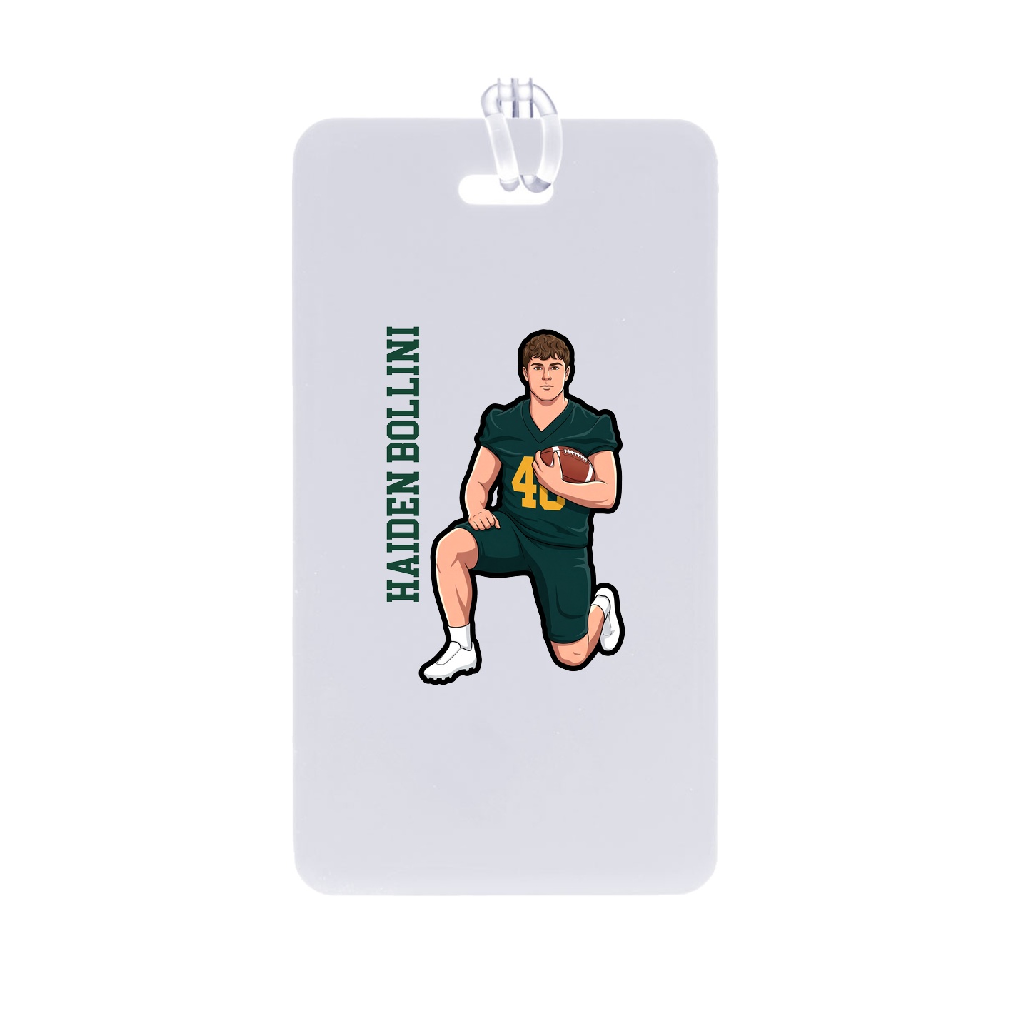 Bag Tag — Name Vertical in Classic