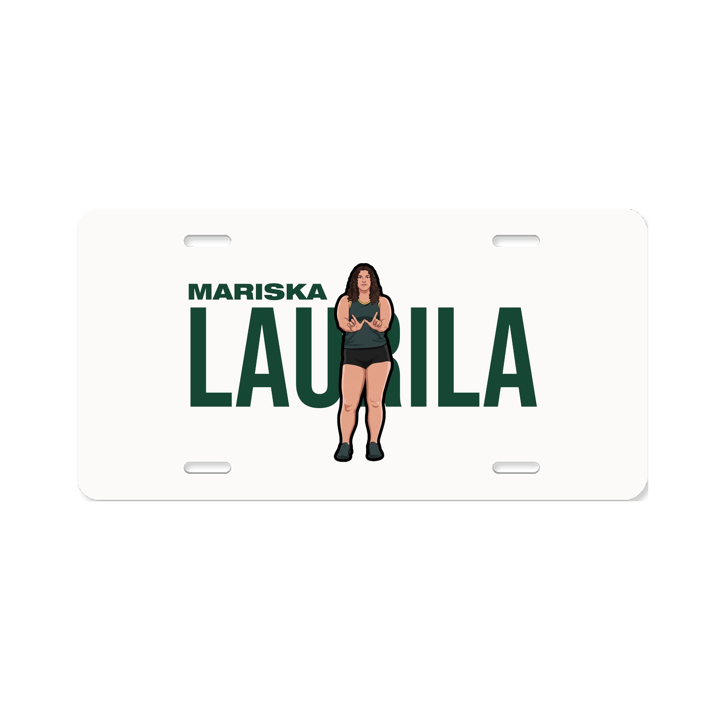 License Plate — Player Name in Classic