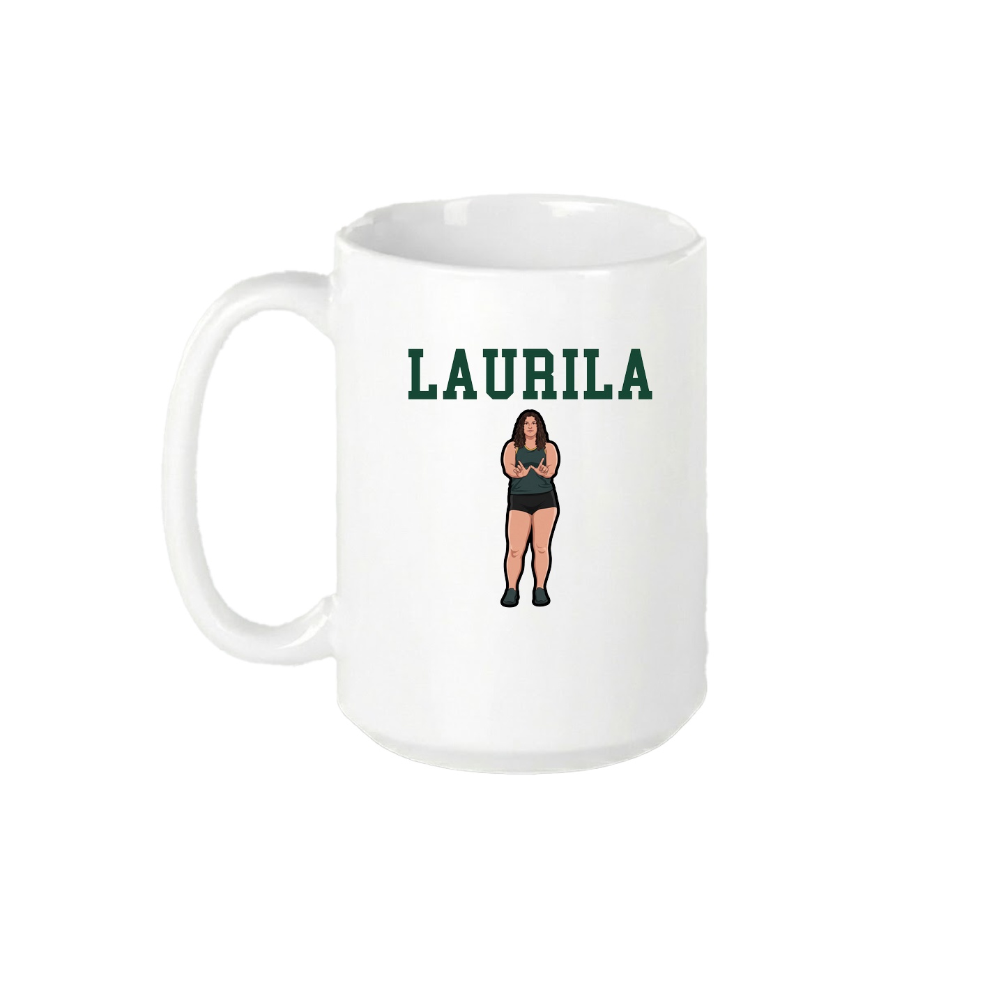 15oz Coffee Mug — Shirsey in White