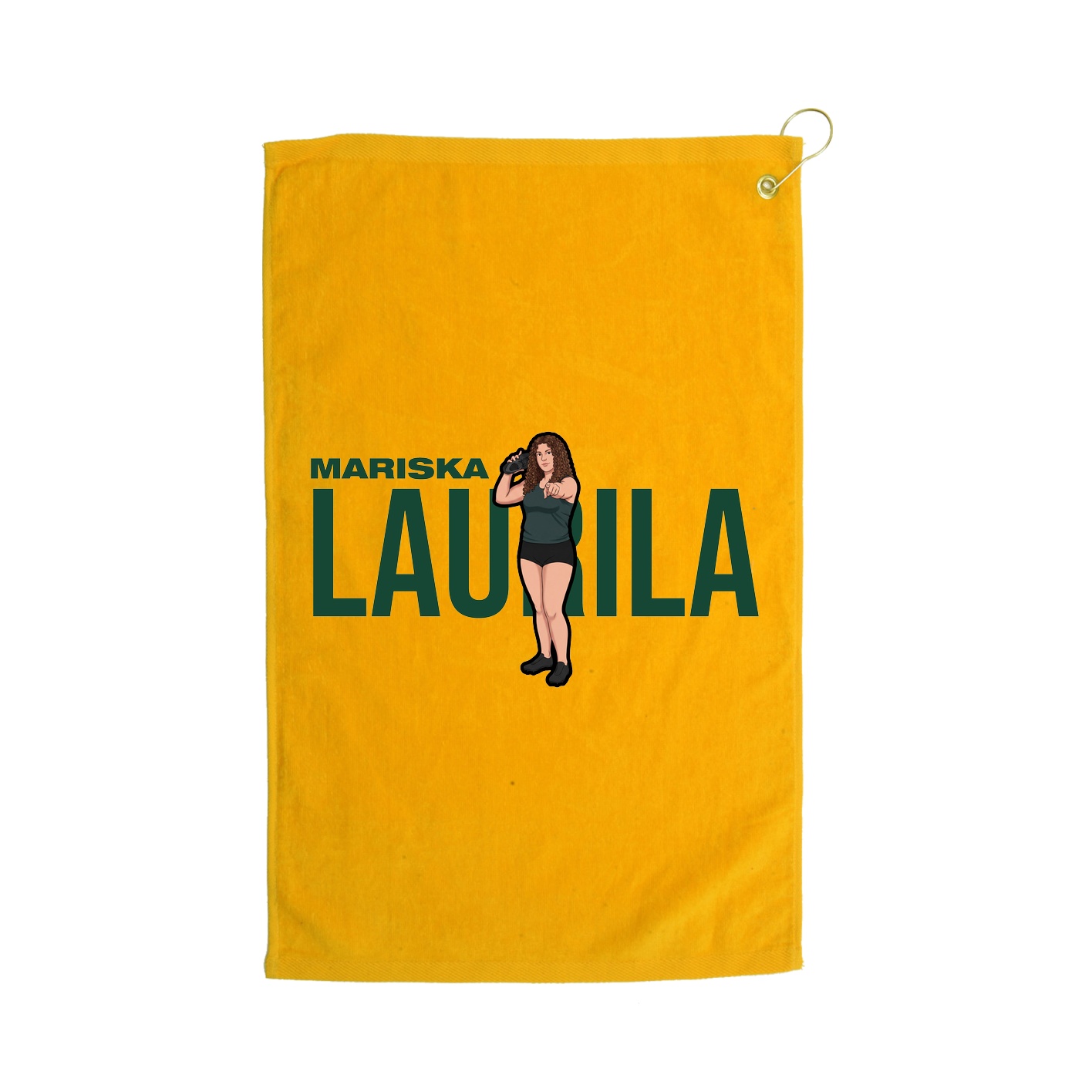 Golf Towel — Player Name in Gold