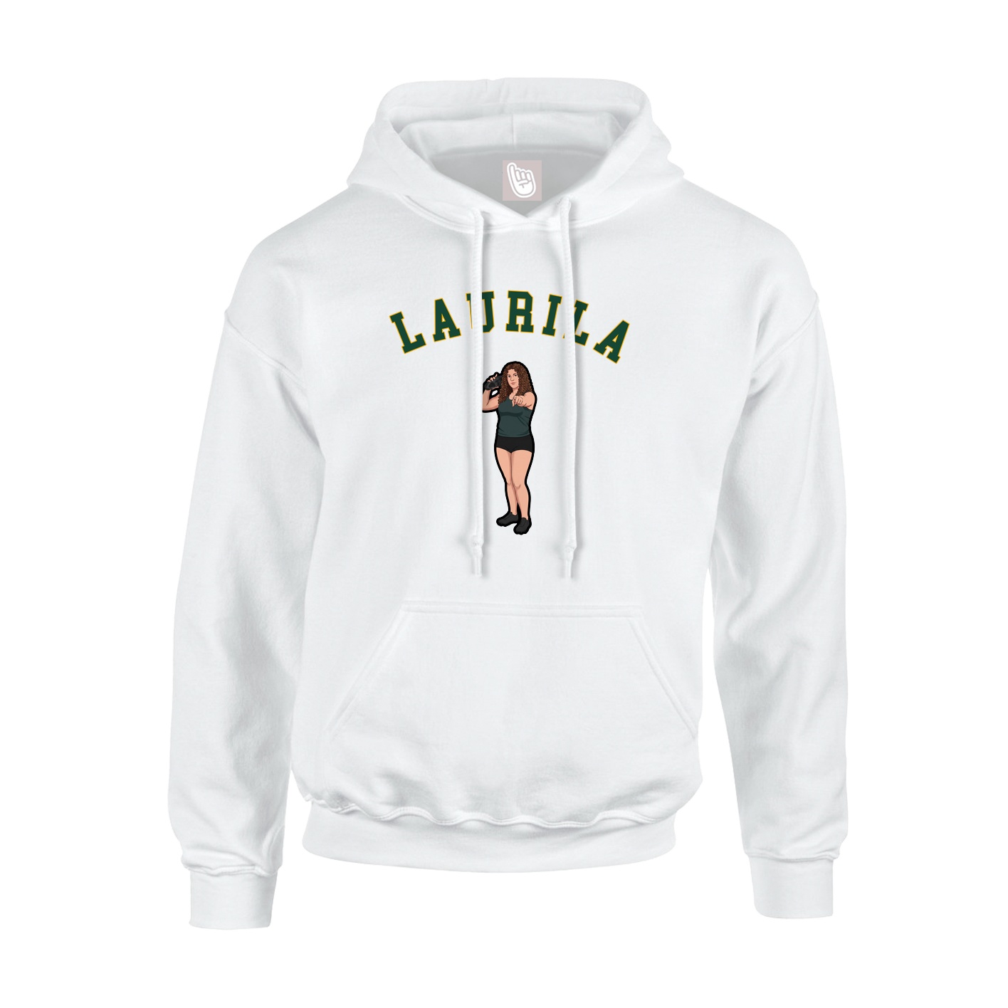 Hoodie — Shirsey Arch in White