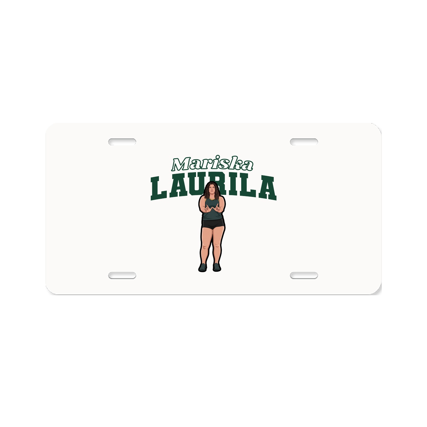 License Plate — Name Arch in Classic