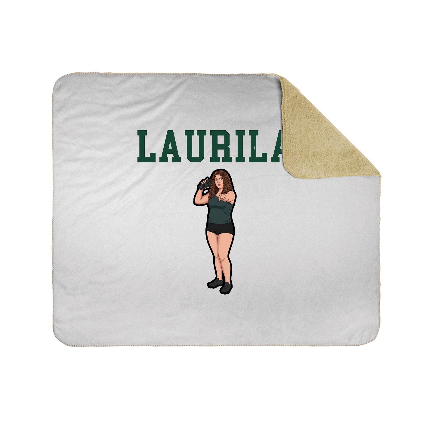 Throw Blanket — Shirsey in White