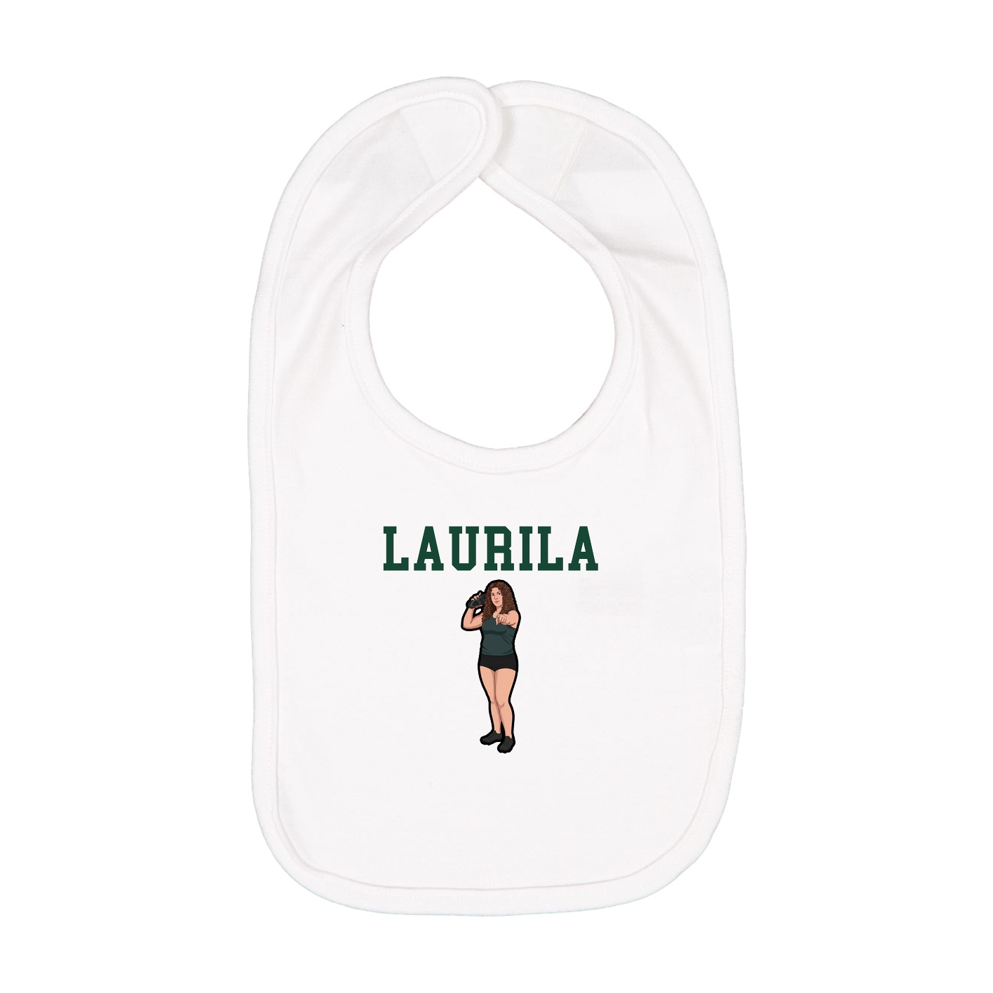 Infant Bib — Shirsey in White