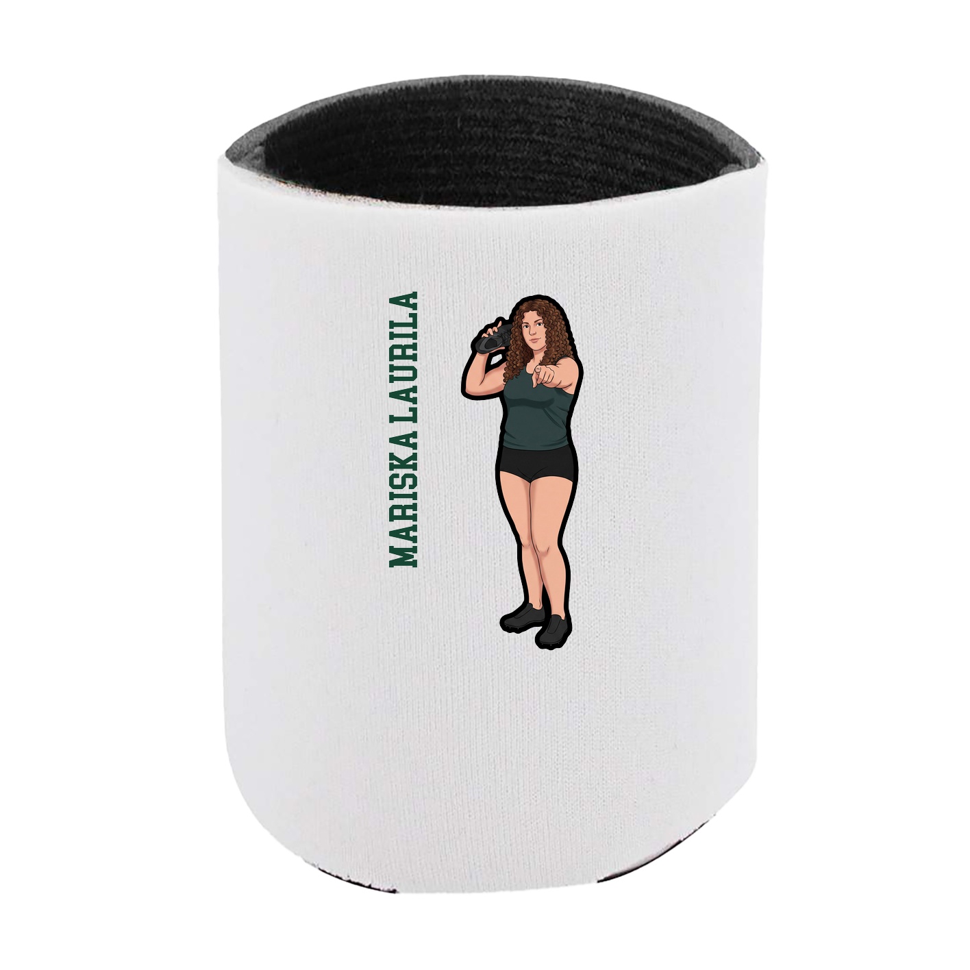Can Holder — Name Vertical in White