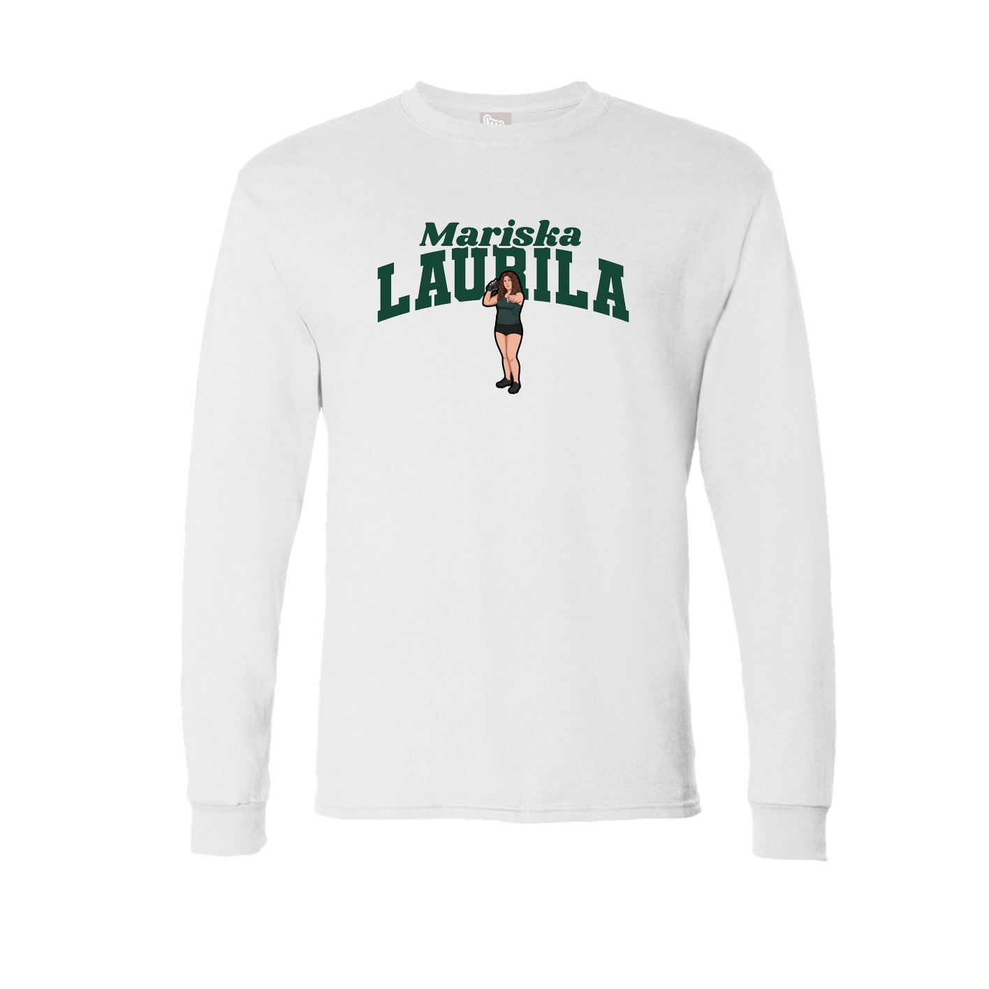 Long Sleeve Tee — Signature Arch in White