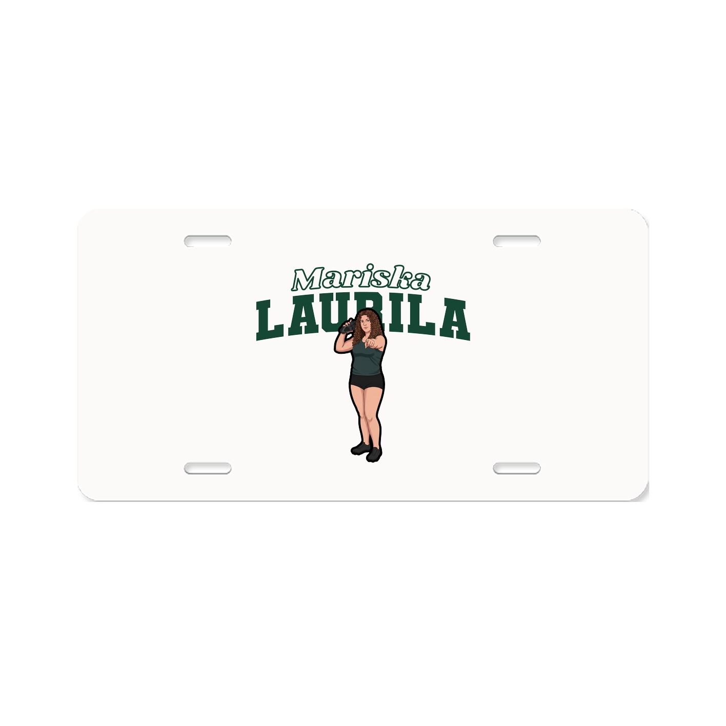 License Plate — Name Arch in Classic