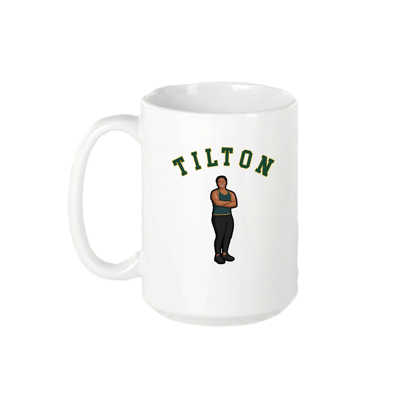 15oz Coffee Mug — Shirsey Arch in White