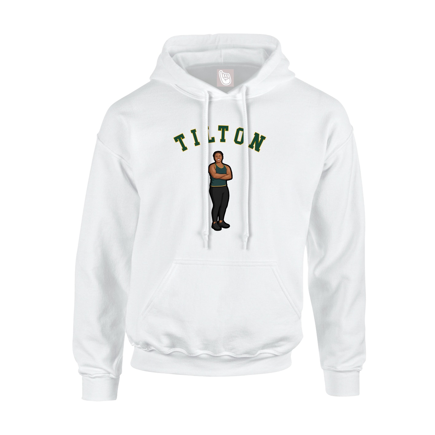 Hoodie — Shirsey Arch in White