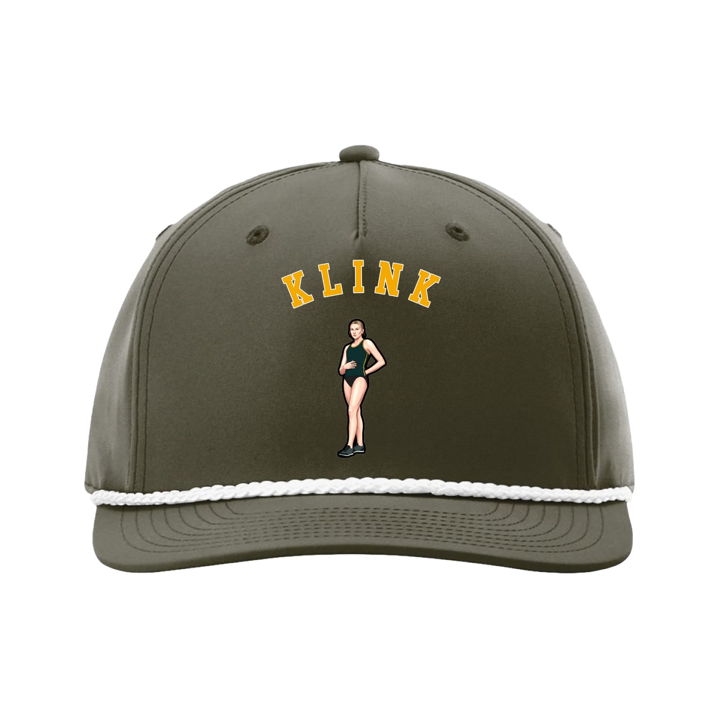 Five-Panel Classic Rope Cap — Shirsey Arch in Green