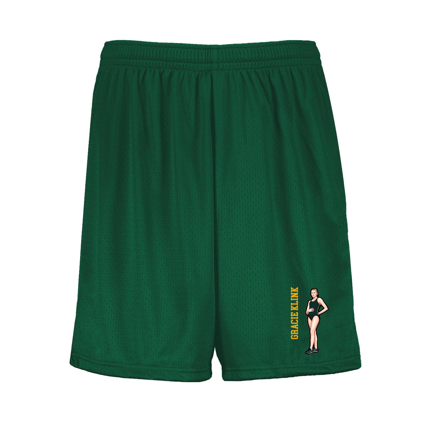 Shorts — Name Vertical in Green