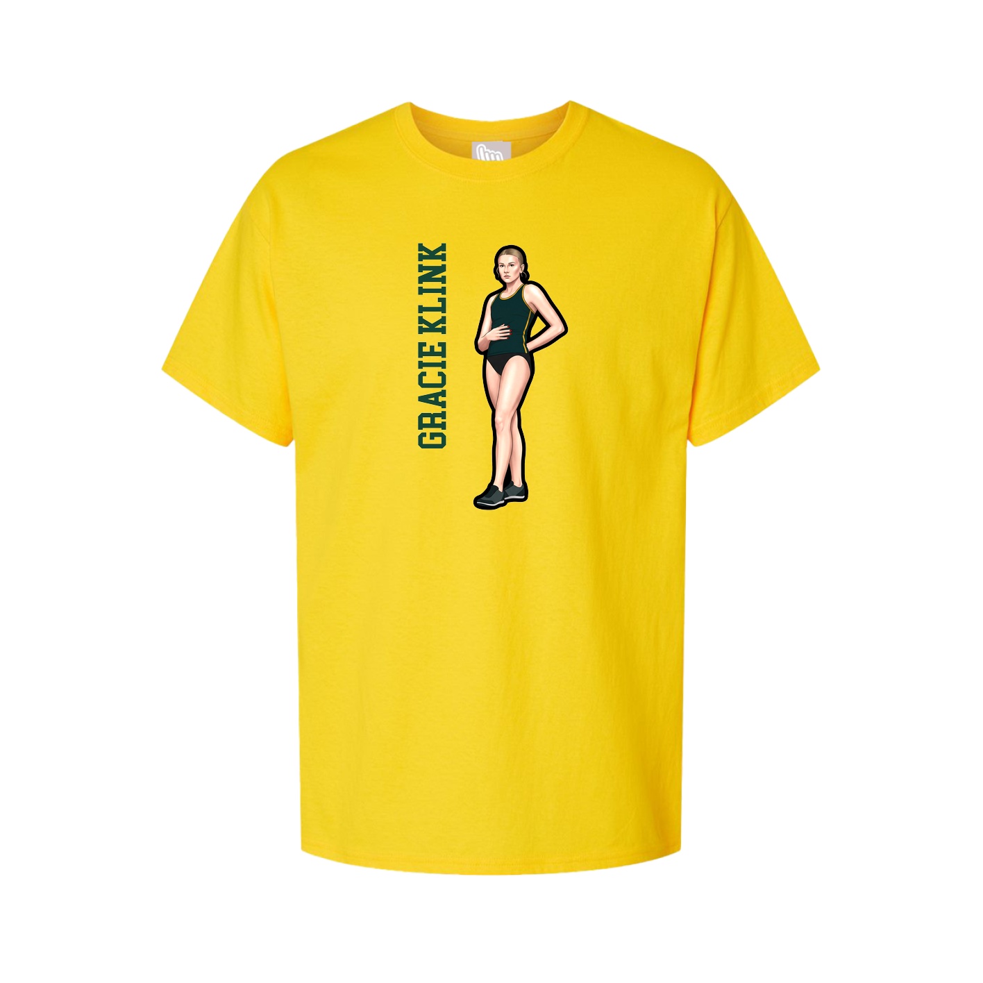 Tee — Name Vertical in Gold