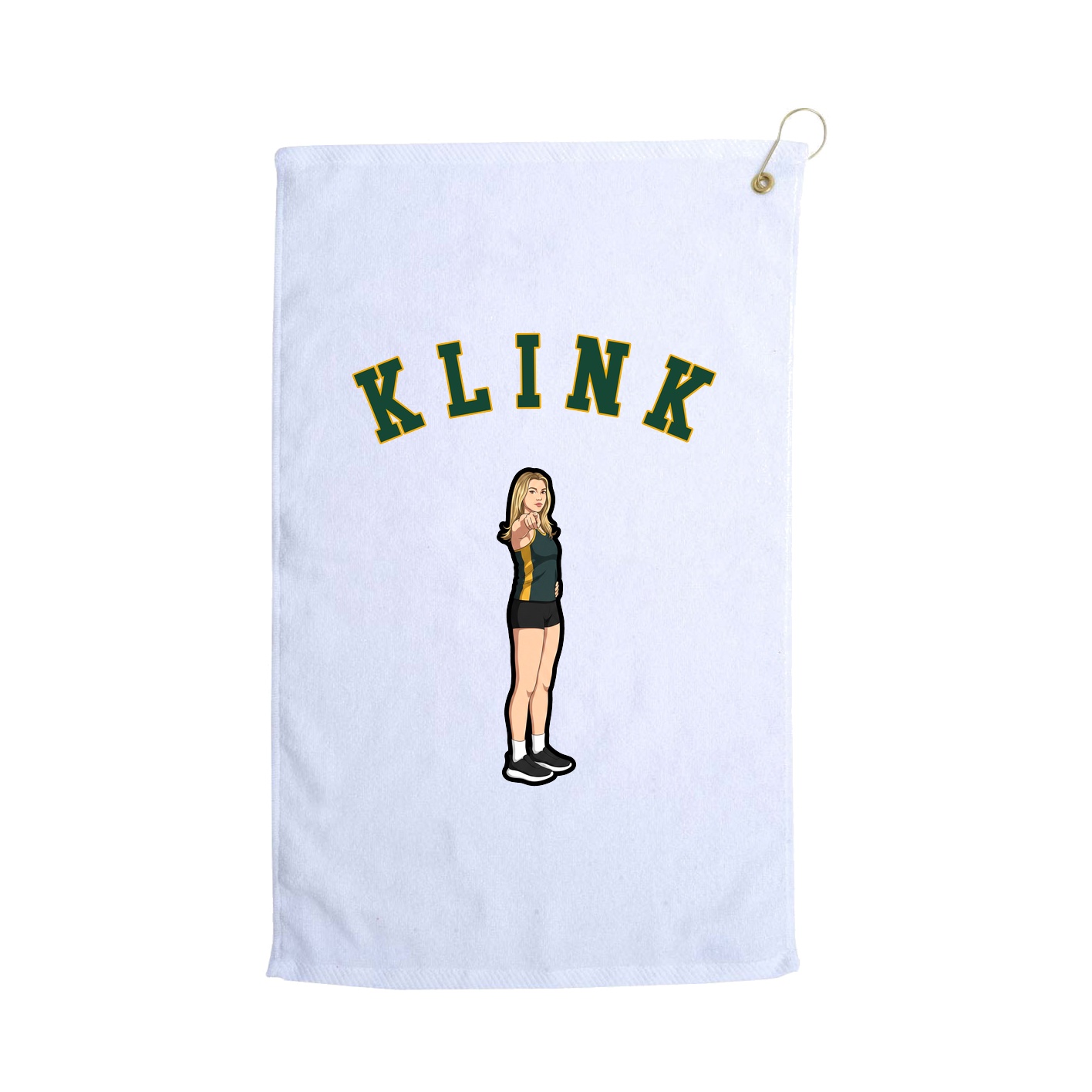 Golf Towel — Shirsey Arch in White