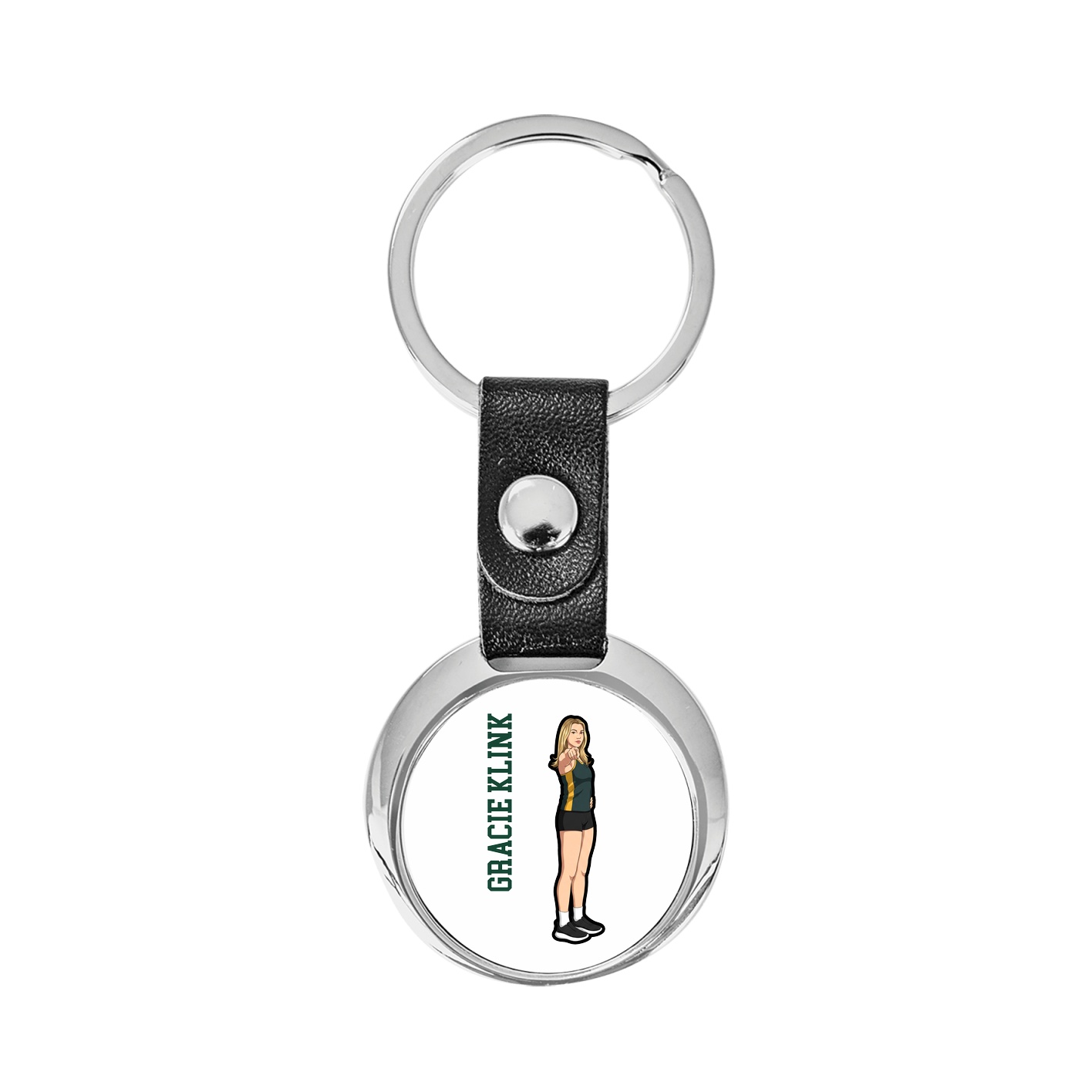 Key Chain — Name Vertical in Classic