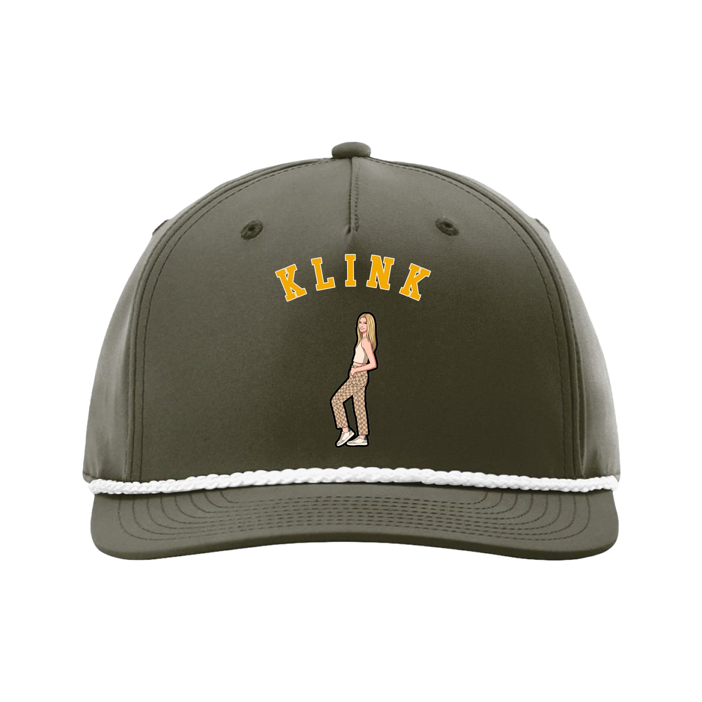 Five-Panel Classic Rope Cap — Shirsey Arch in Green