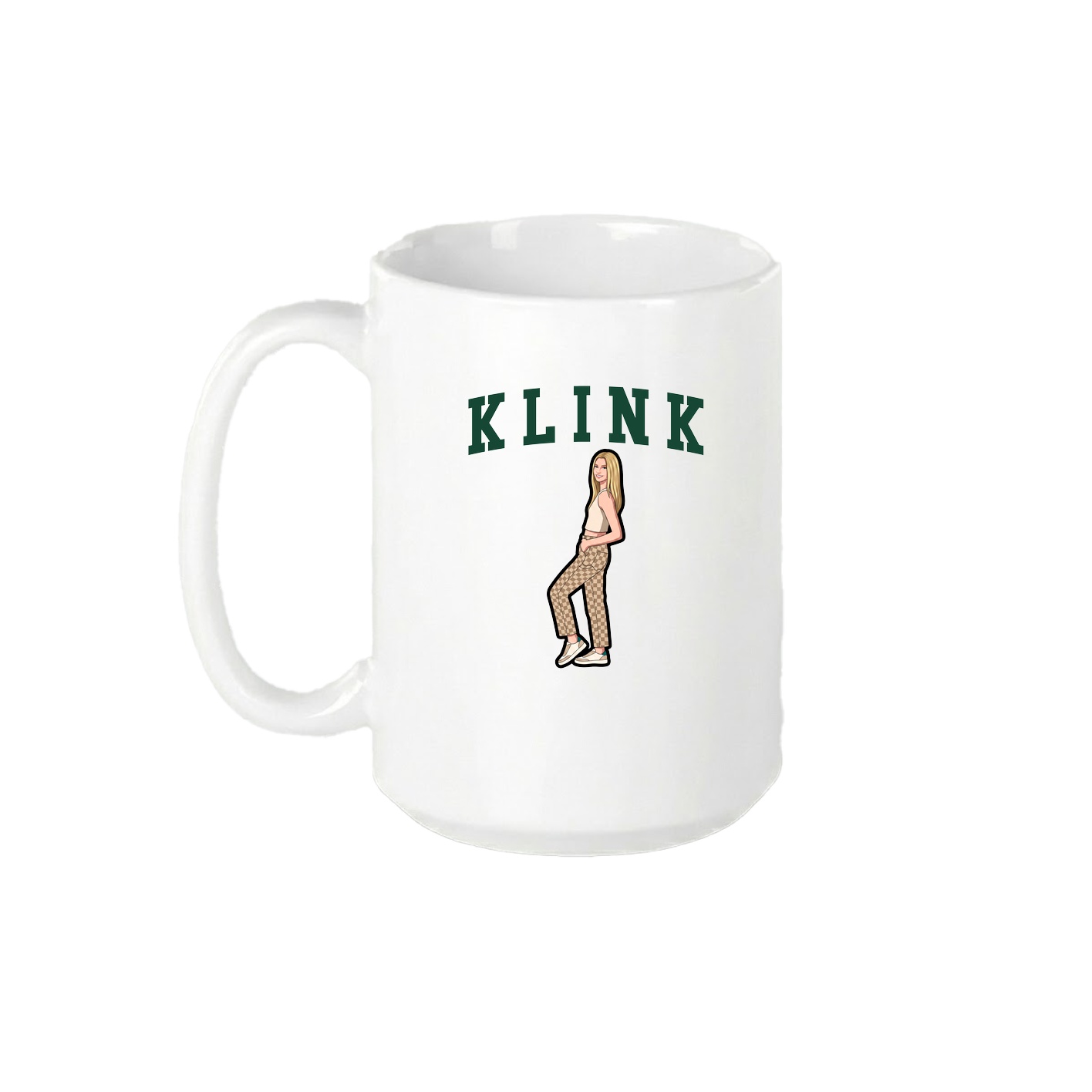 15oz Coffee Mug — Shirsey in White
