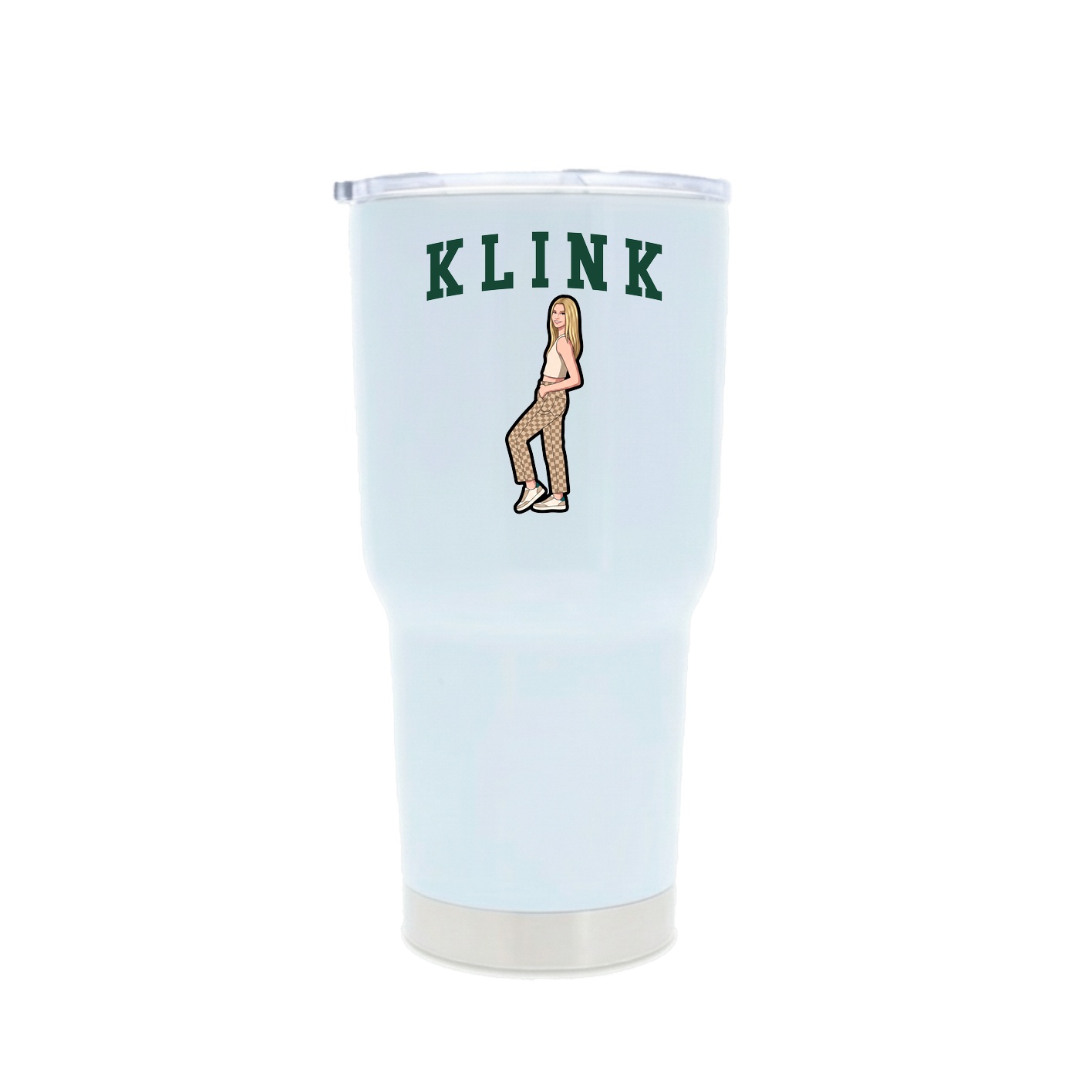 30oz Stainless Steel Tumbler — Shirsey in White
