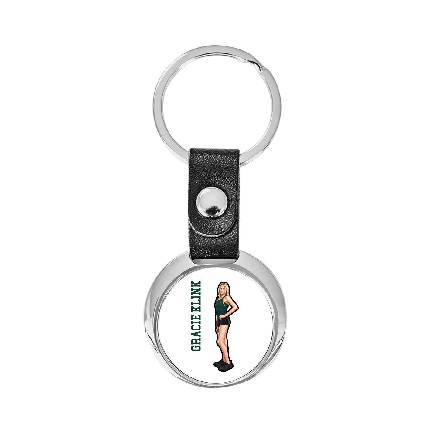Key Chain — Name Vertical in Classic