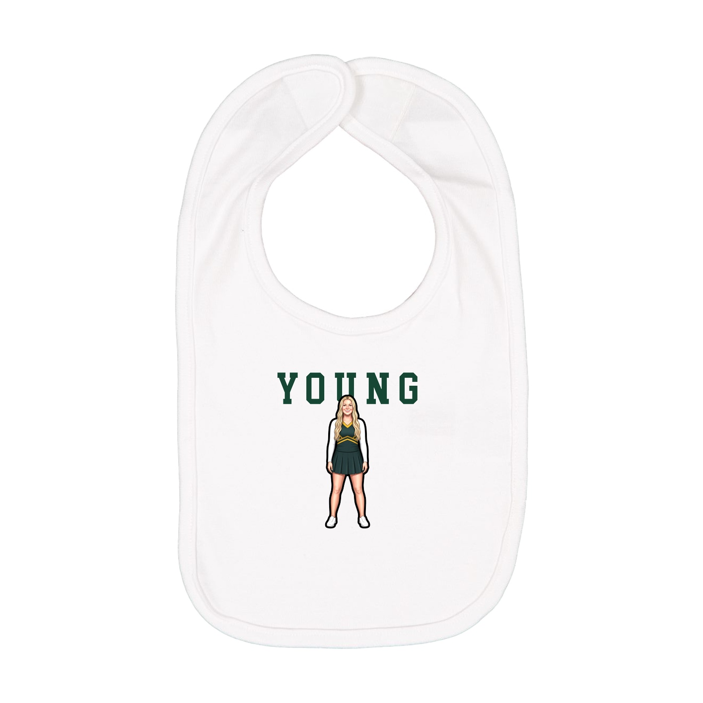 Infant Bib — Shirsey in White