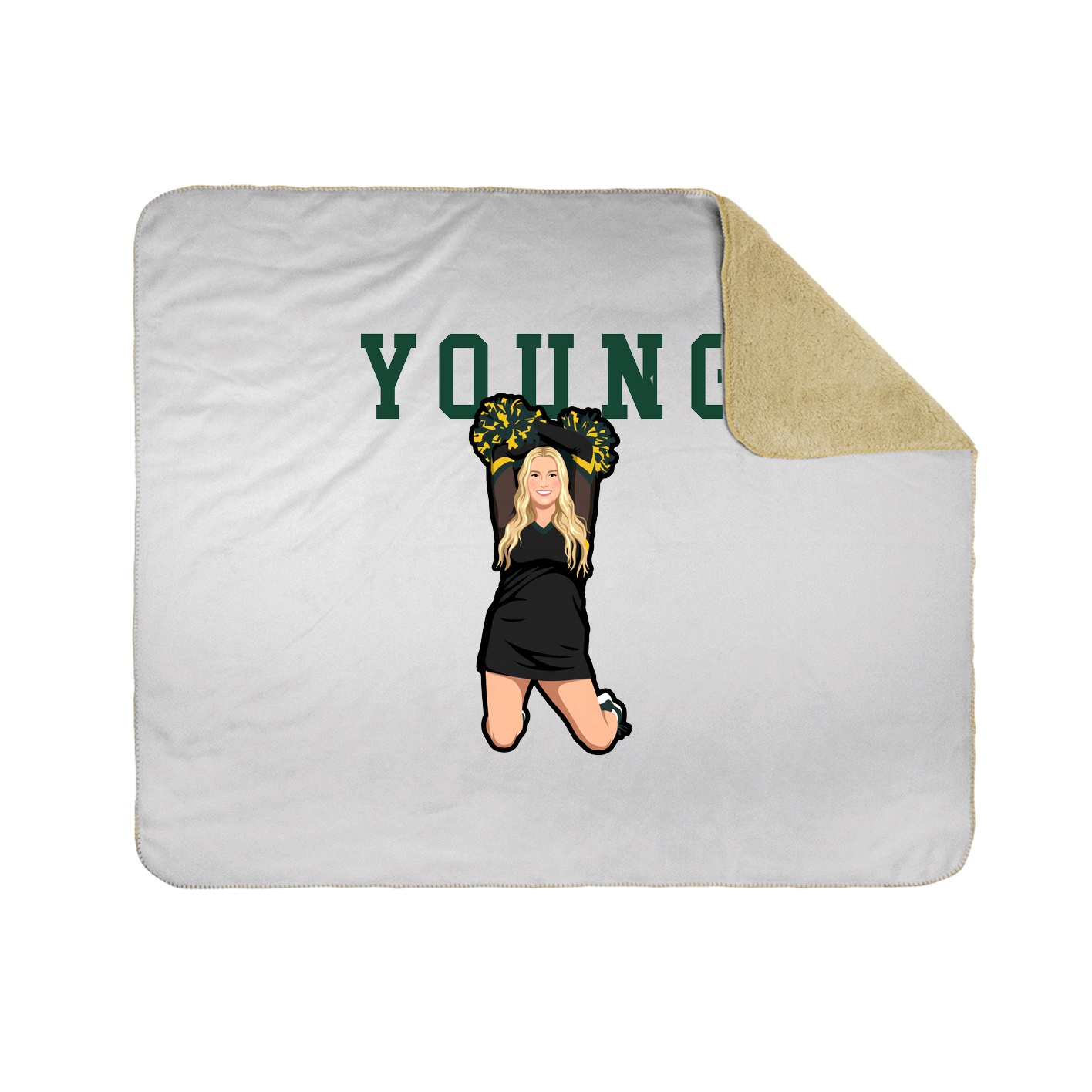 Throw Blanket — Shirsey in White